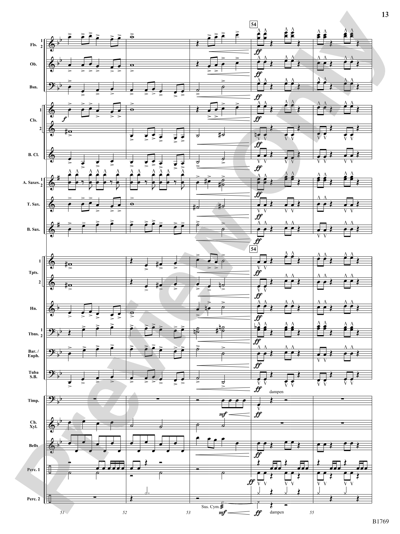 3, 2, 1...: Concert Band Conductor Score & Parts
