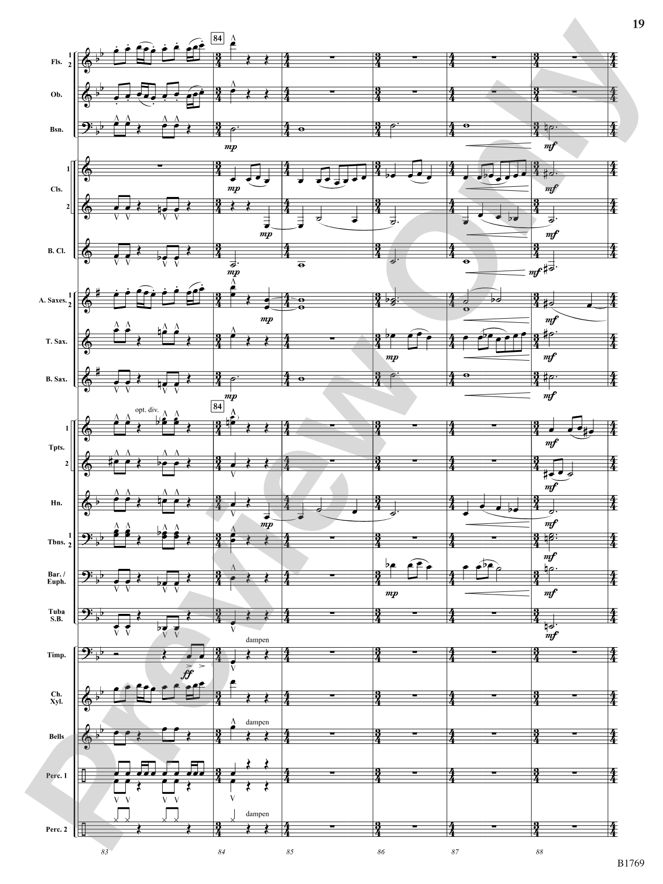 3, 2, 1...: Concert Band Conductor Score & Parts