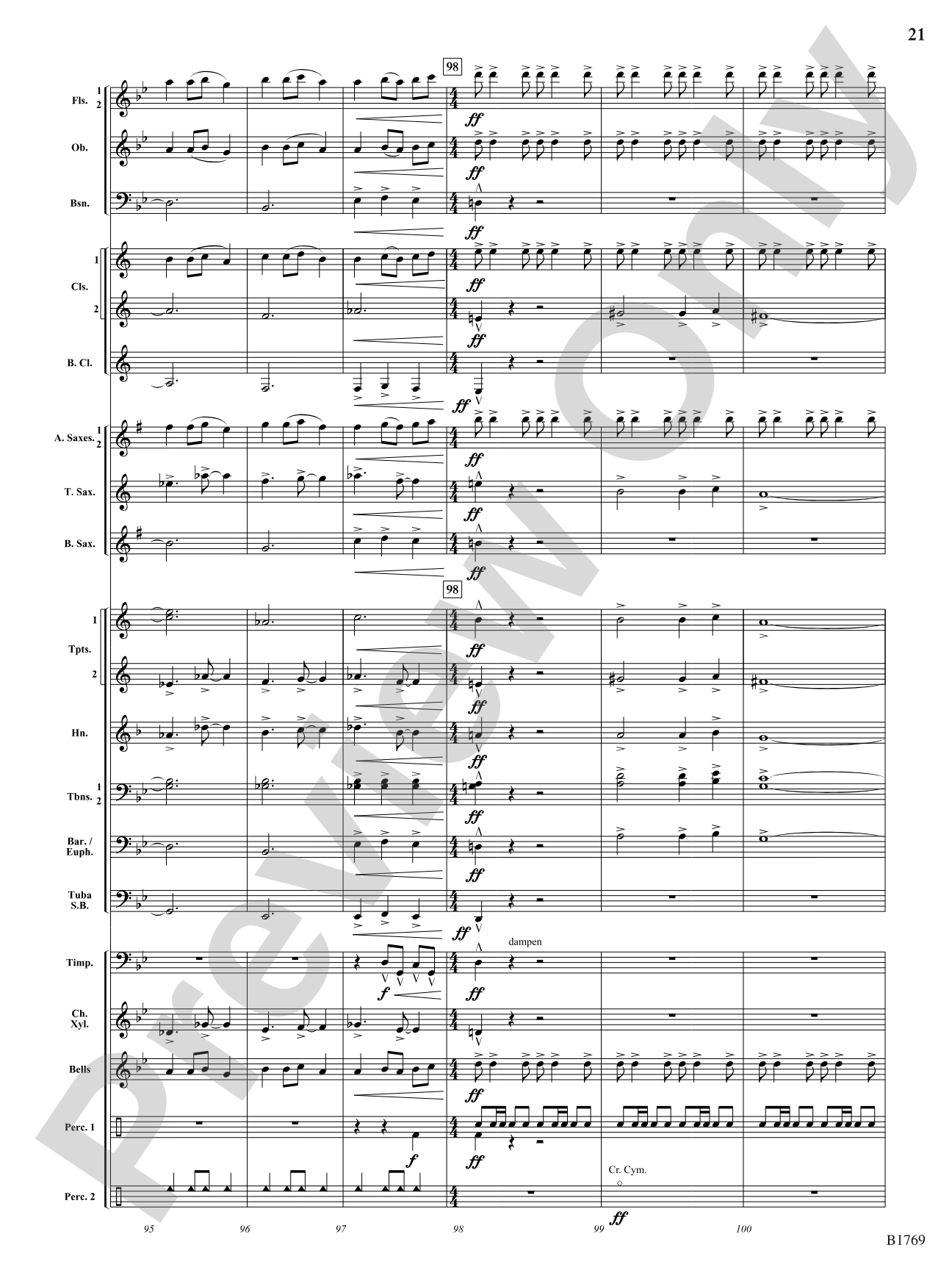 3, 2, 1...: Concert Band Conductor Score & Parts