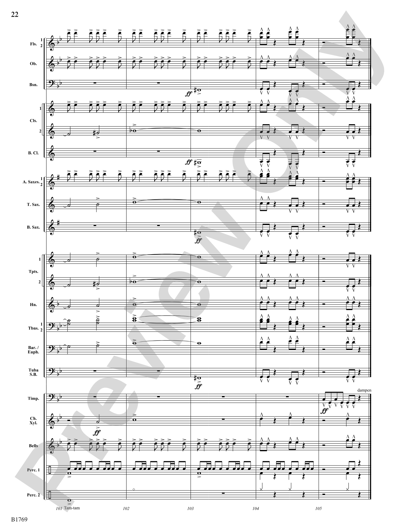 3, 2, 1...: Concert Band Conductor Score & Parts