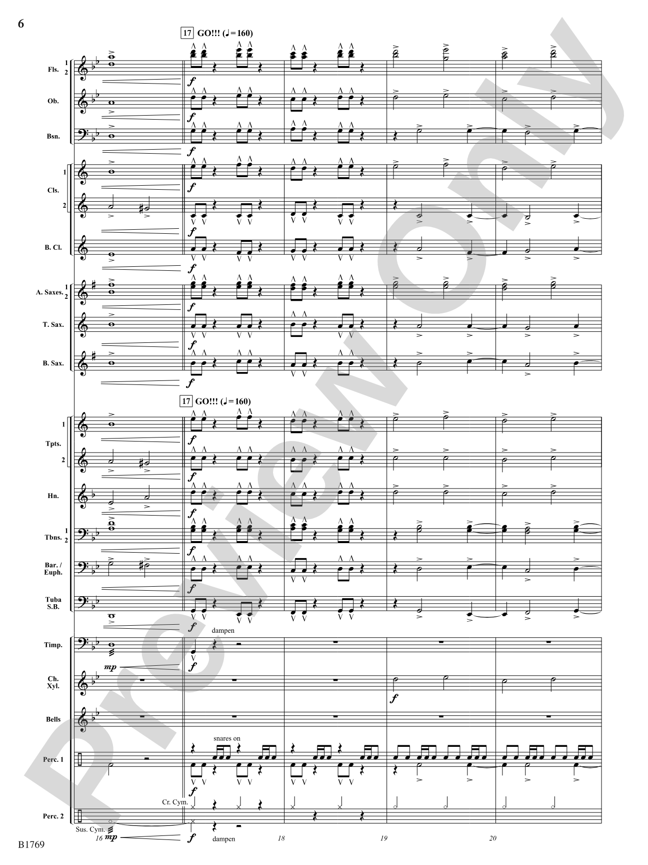 3, 2, 1...: Concert Band Conductor Score & Parts