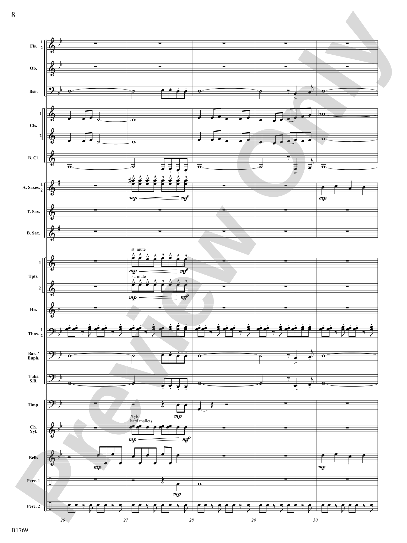 3, 2, 1...: Concert Band Conductor Score & Parts
