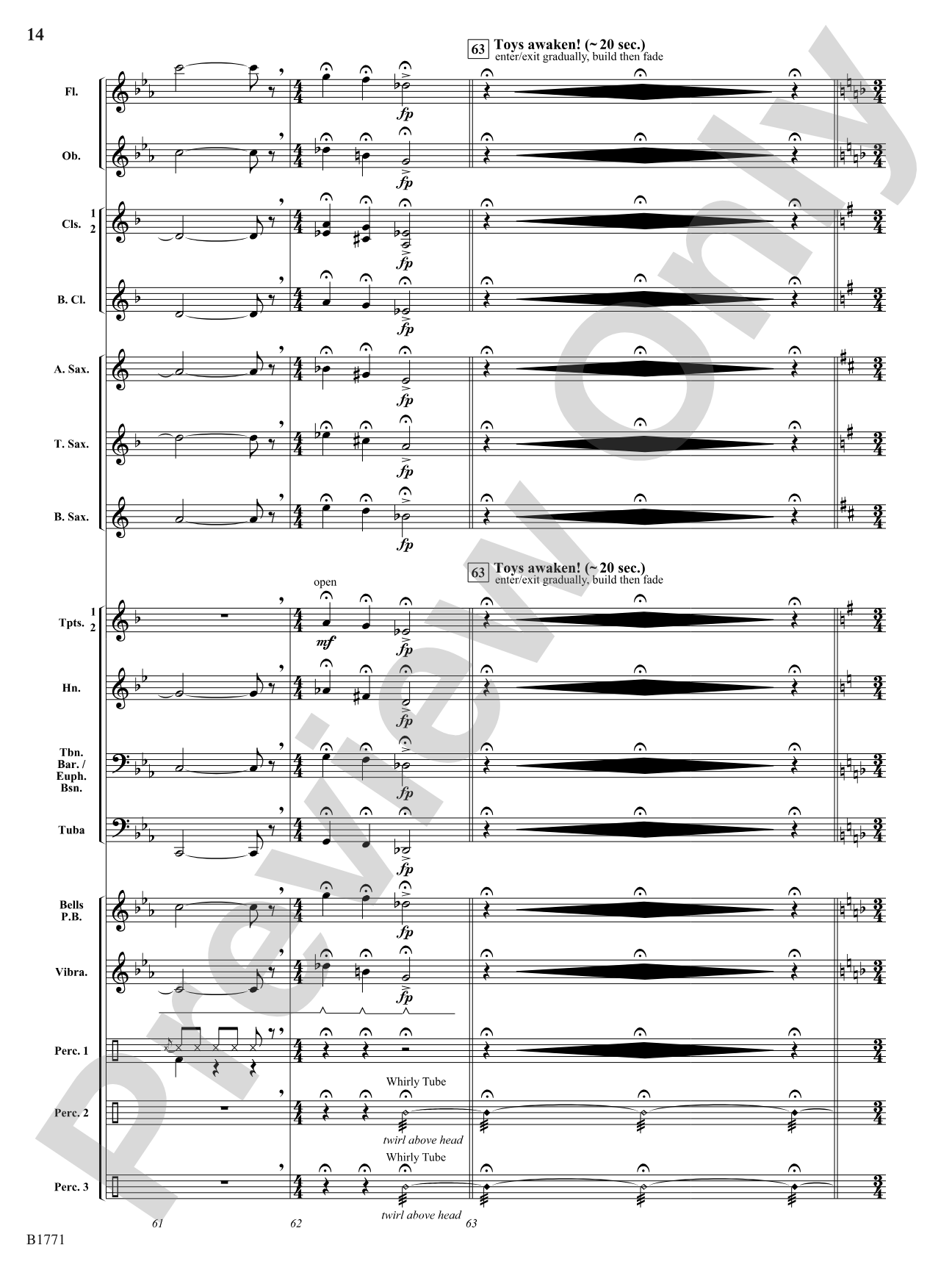 Abandoned Toy Shop: Concert Band Conductor Score & Parts