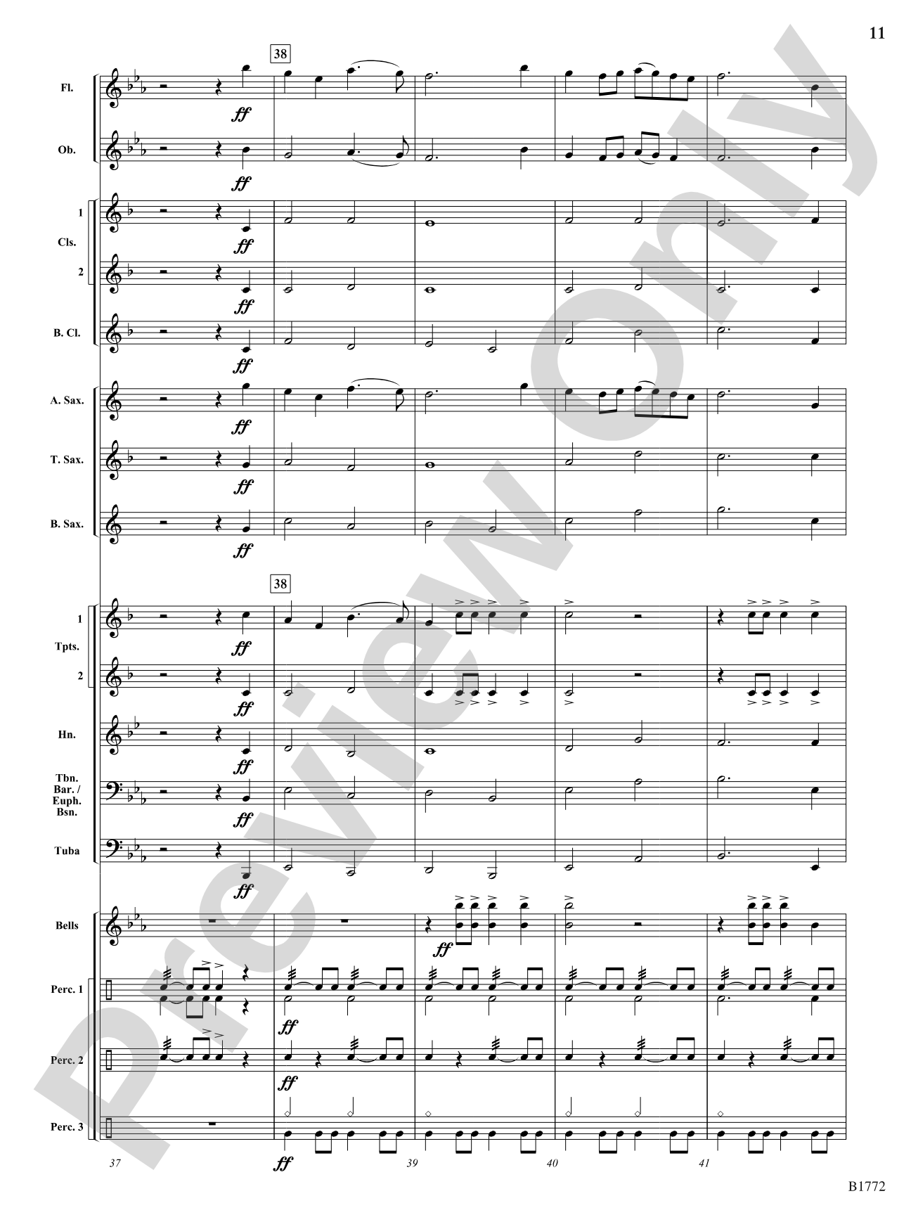 Alman: Concert Band Conductor Score & Parts