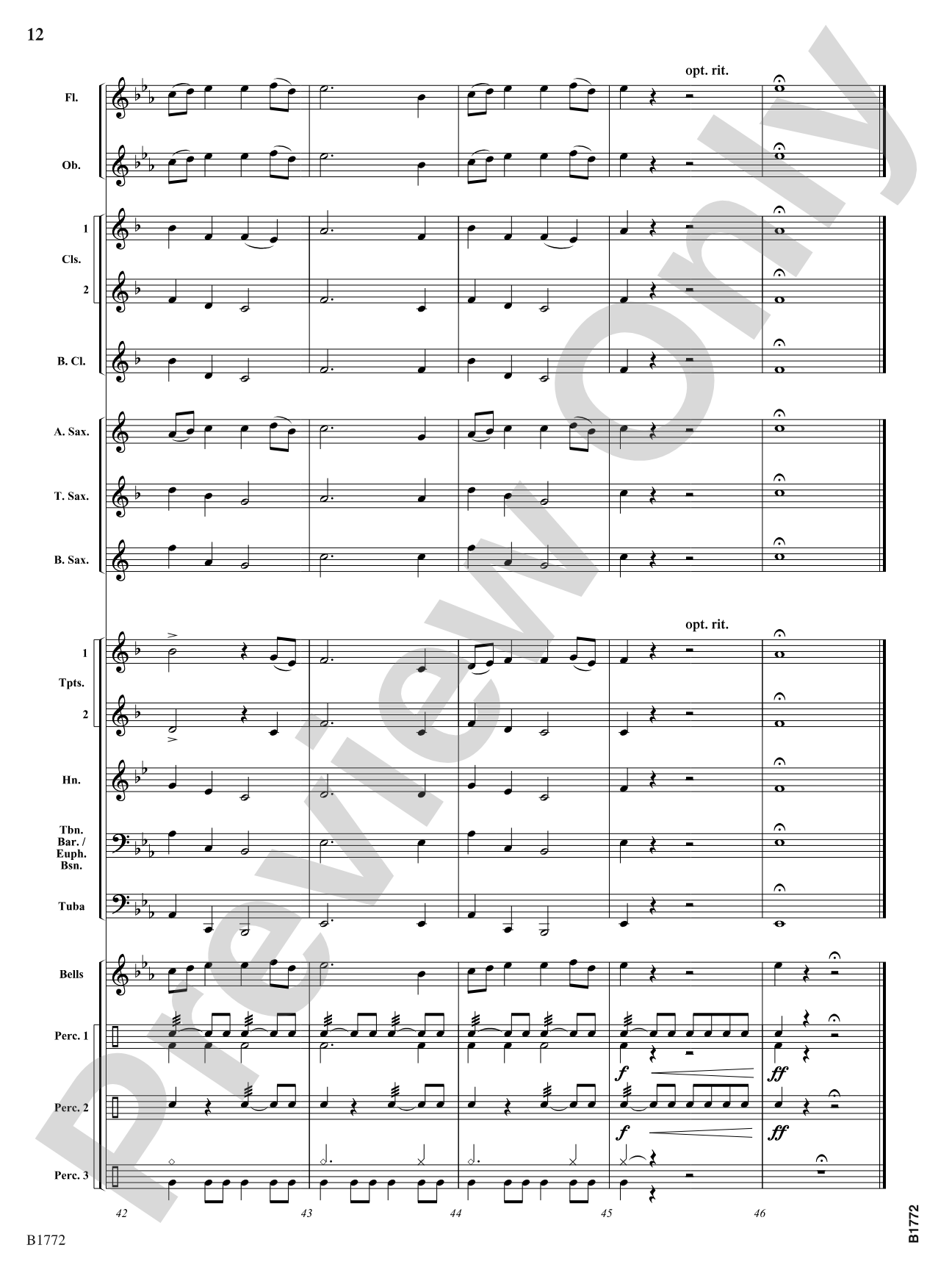 Alman: Concert Band Conductor Score & Parts