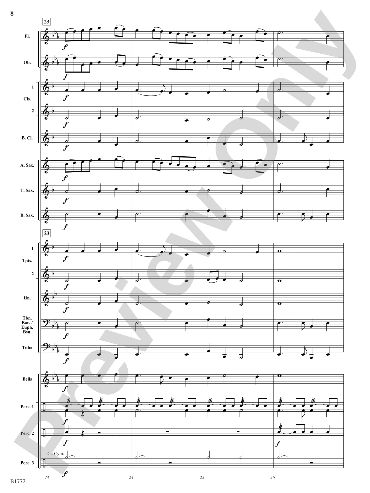 Alman: Concert Band Conductor Score & Parts