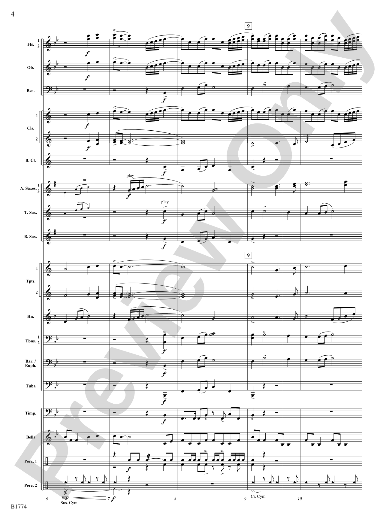 Flourishes!: Concert Band Conductor Score & Parts