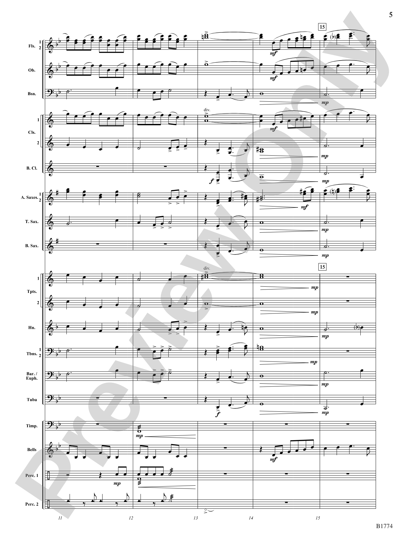Flourishes!: Concert Band Conductor Score & Parts