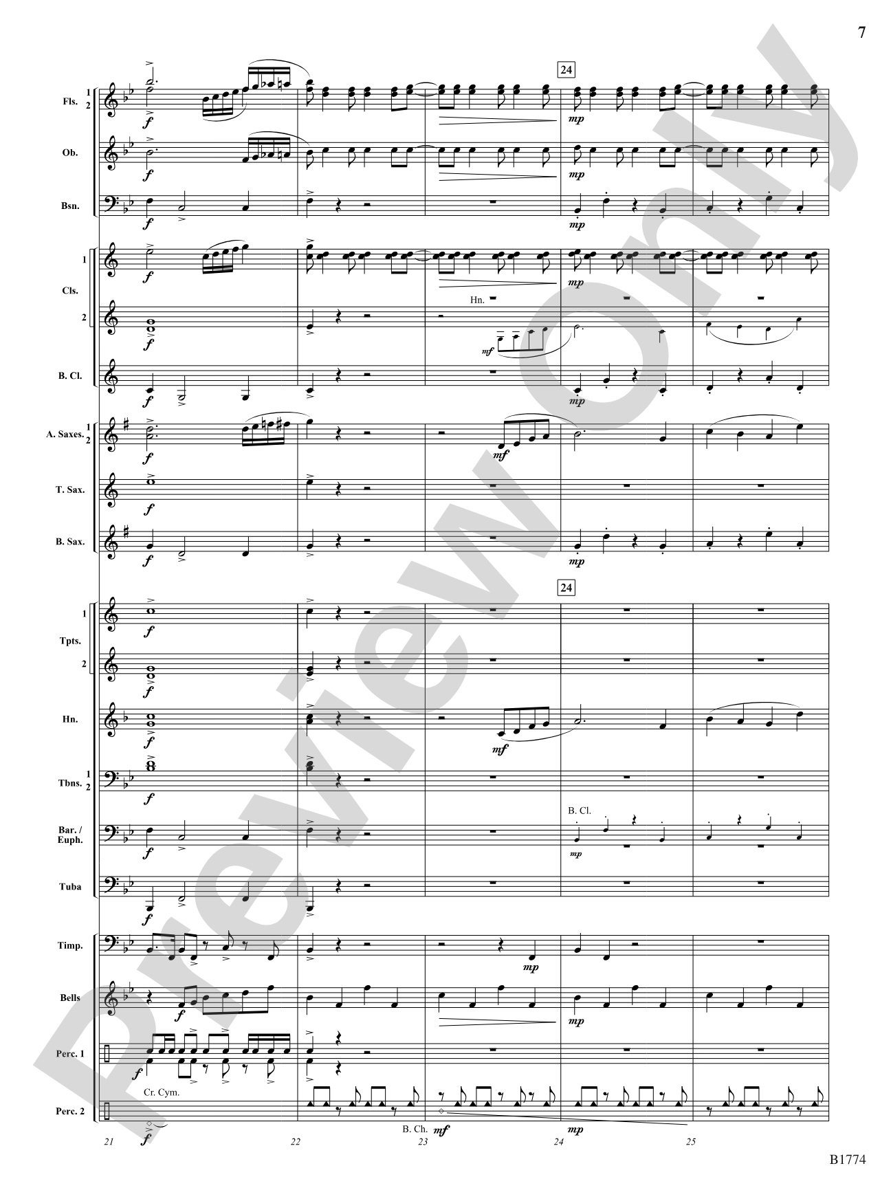 Flourishes!: Concert Band Conductor Score & Parts