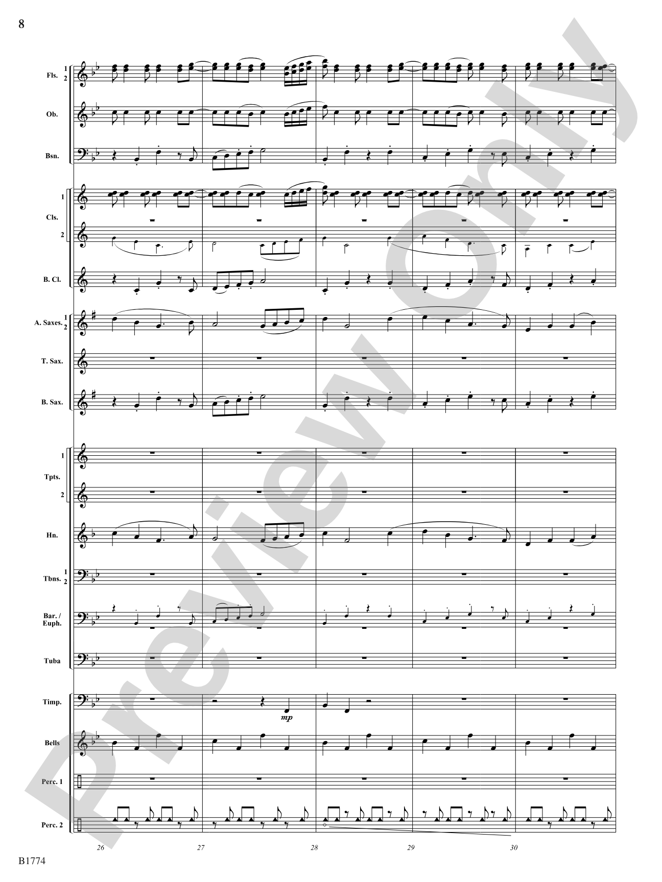Flourishes!: Concert Band Conductor Score & Parts
