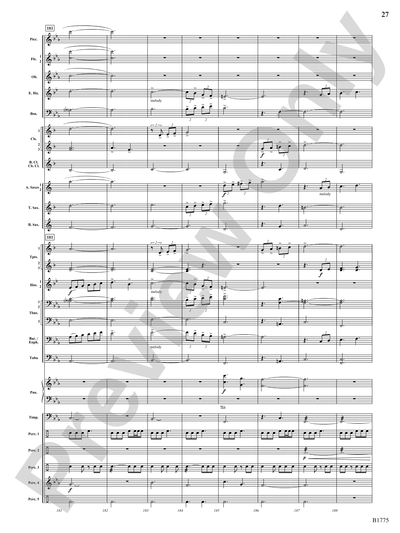 The Spirit of Cashel: Concert Band Conductor Score & Parts