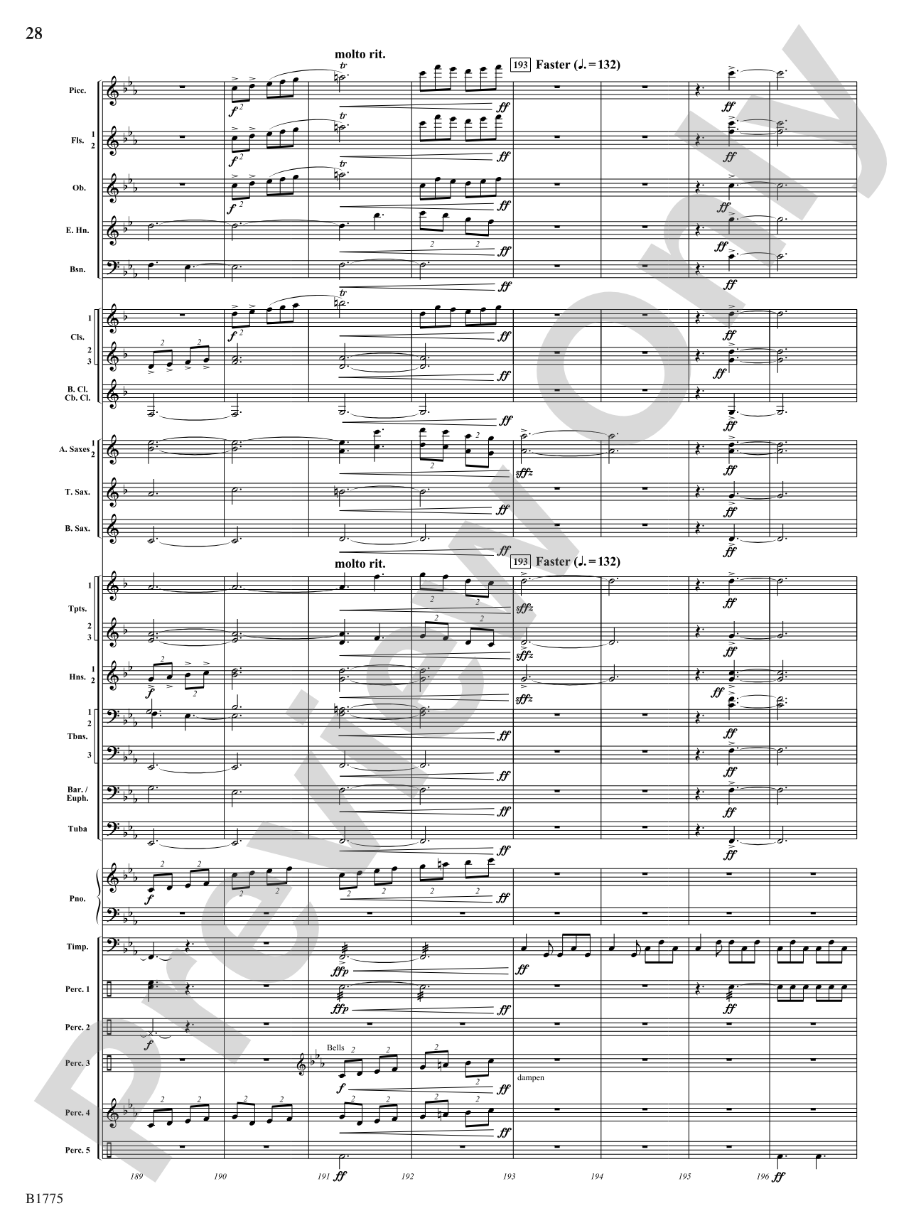 The Spirit of Cashel: Concert Band Conductor Score & Parts