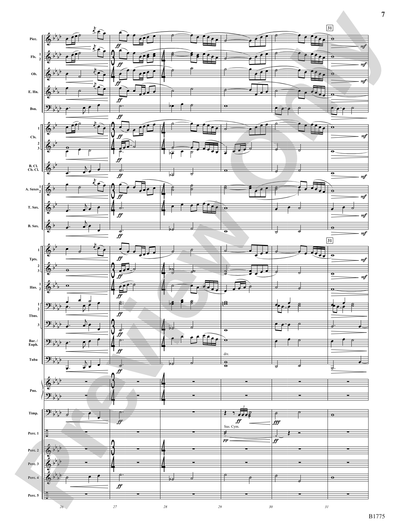The Spirit of Cashel: Concert Band Conductor Score & Parts