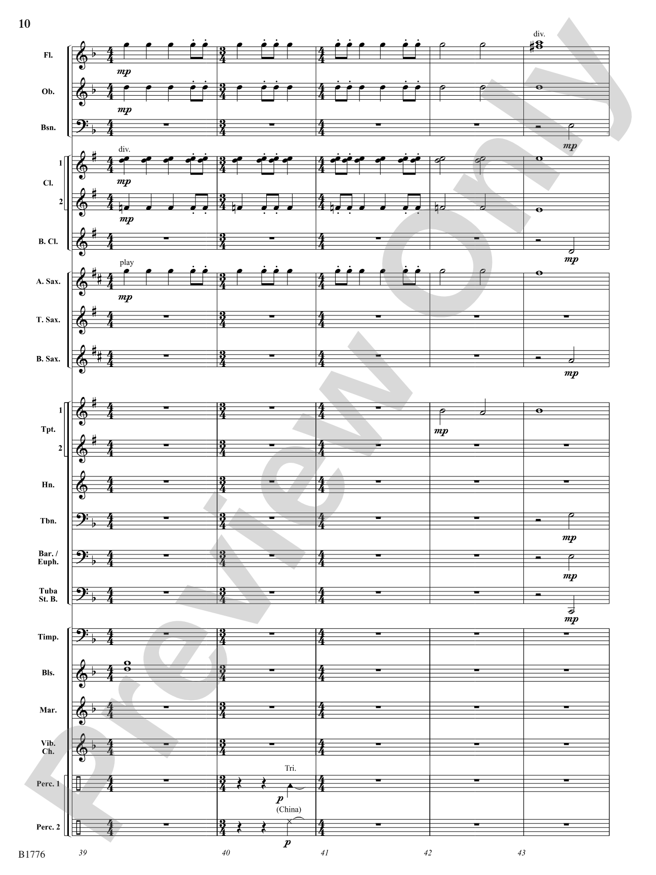 Thunderbolt Fanfare: Concert Band Conductor Score & Parts
