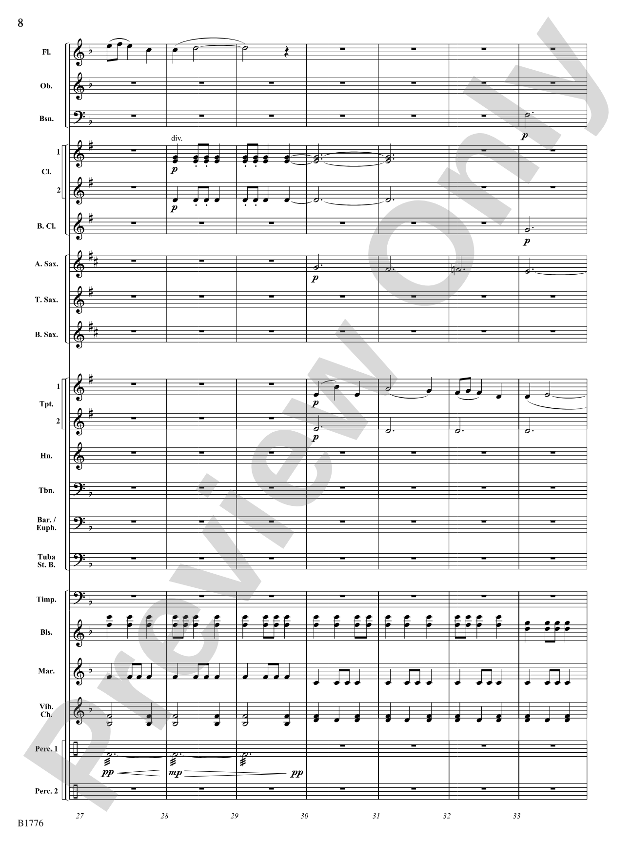 Thunderbolt Fanfare: Concert Band Conductor Score & Parts