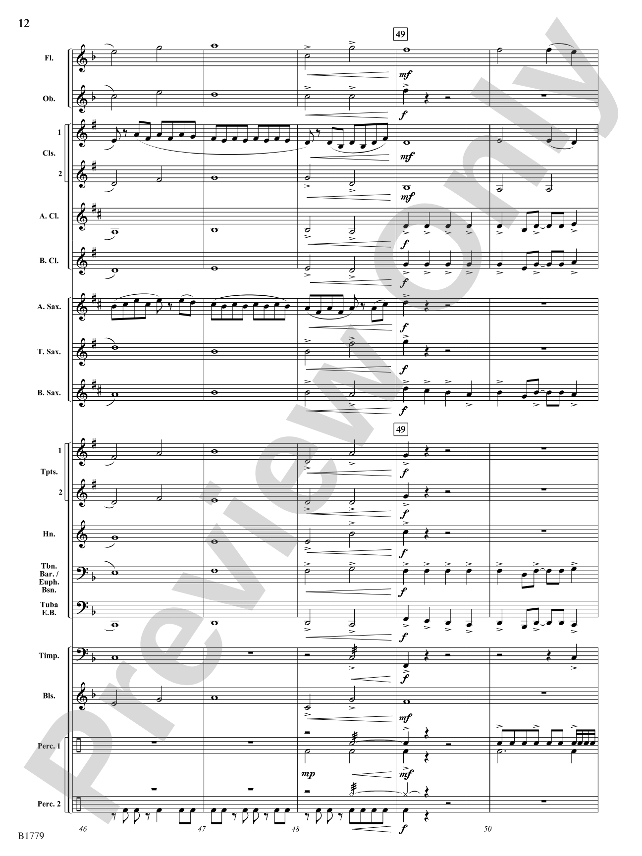 Lion's Gate: Concert Band Conductor Score & Parts