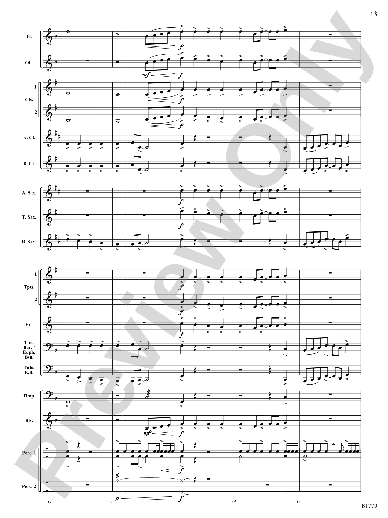 Lion's Gate: Concert Band Conductor Score & Parts