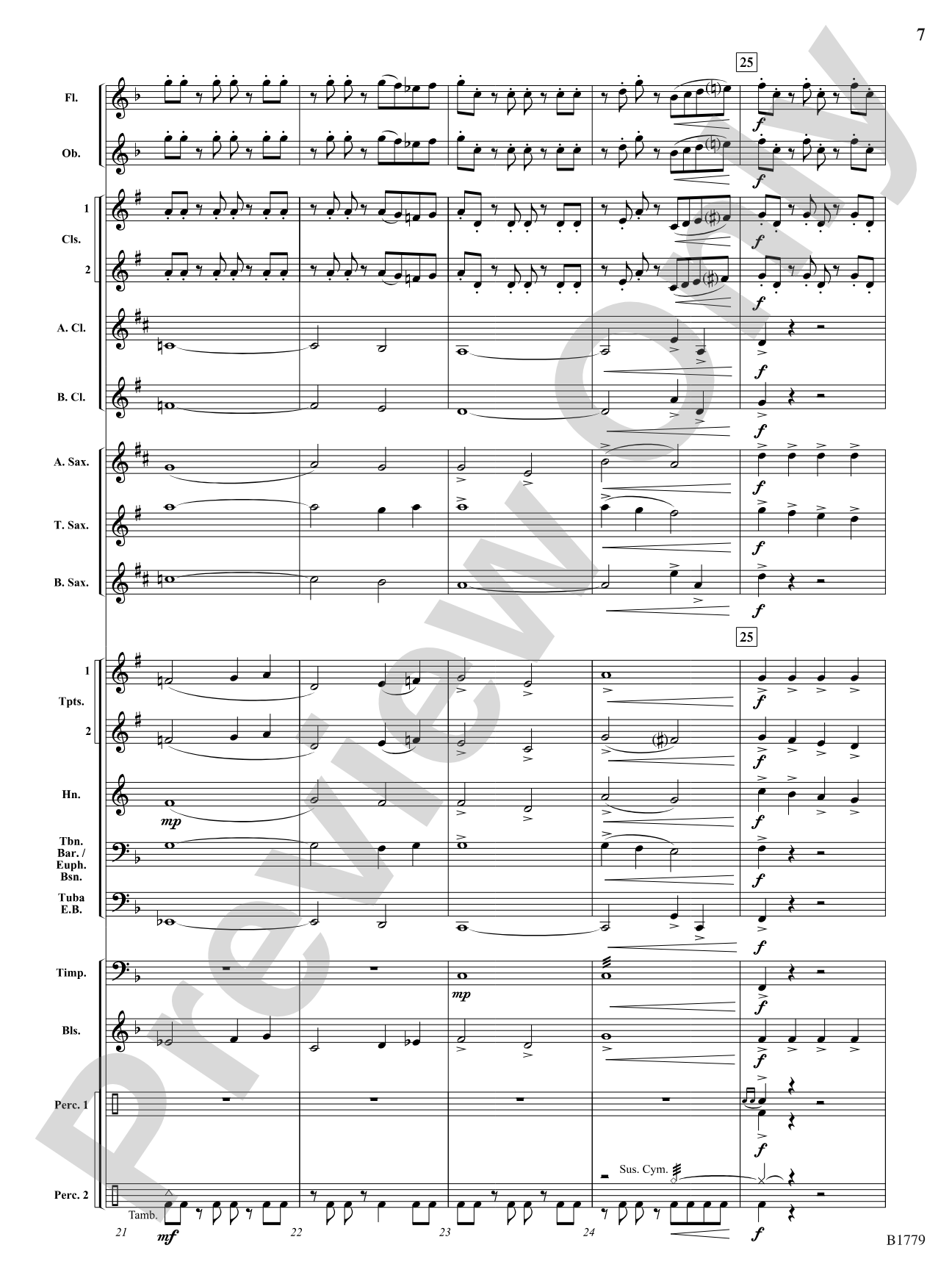 Lion's Gate: Concert Band Conductor Score & Parts