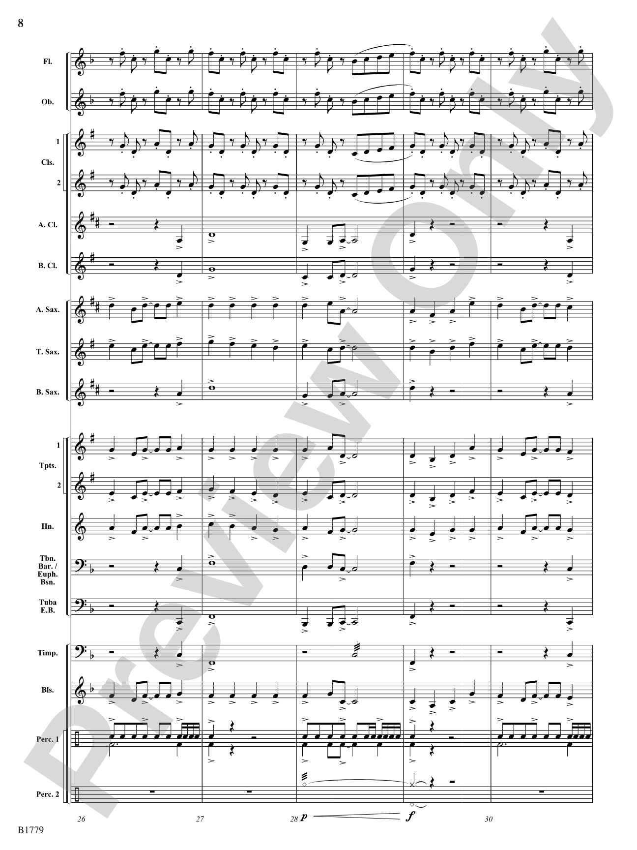 Lion's Gate: Concert Band Conductor Score & Parts