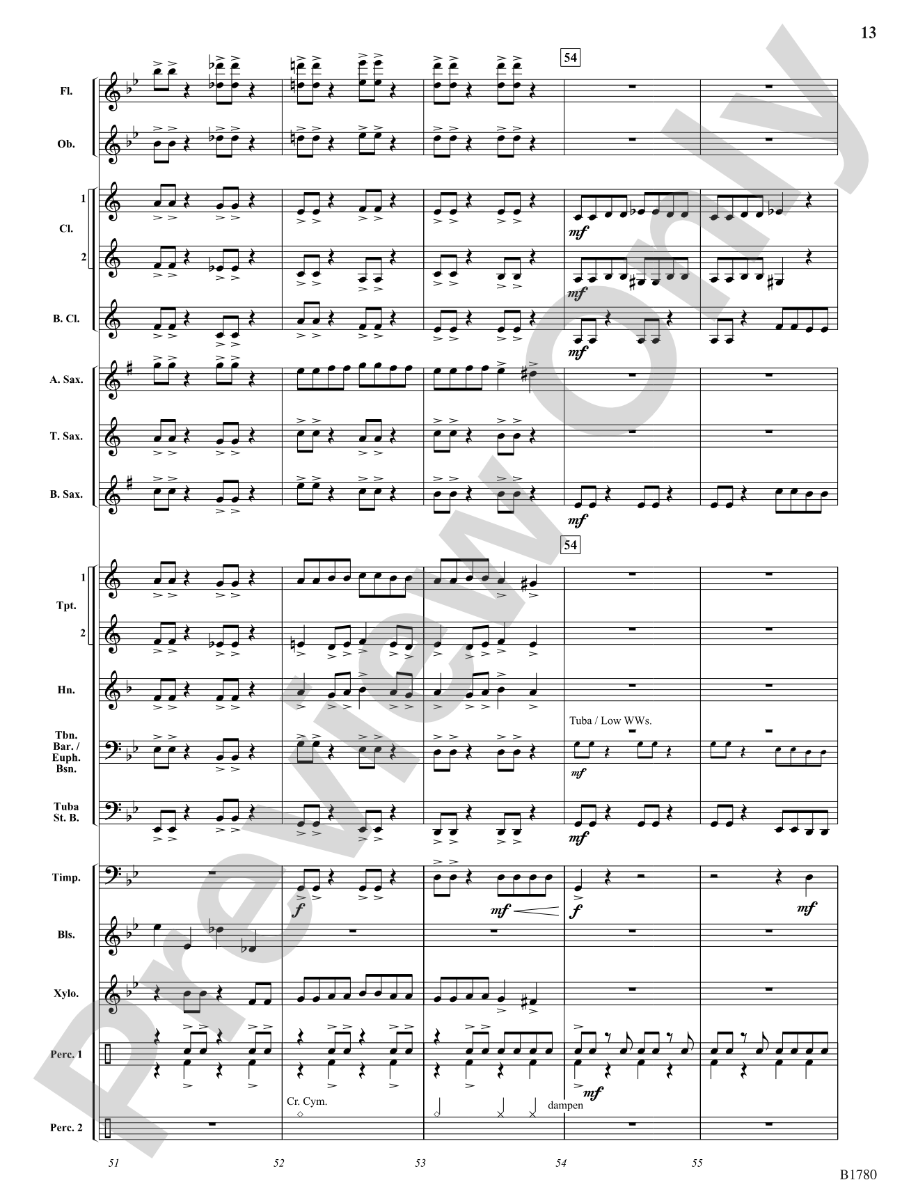 Thrill Ride: Concert Band Conductor Score & Parts