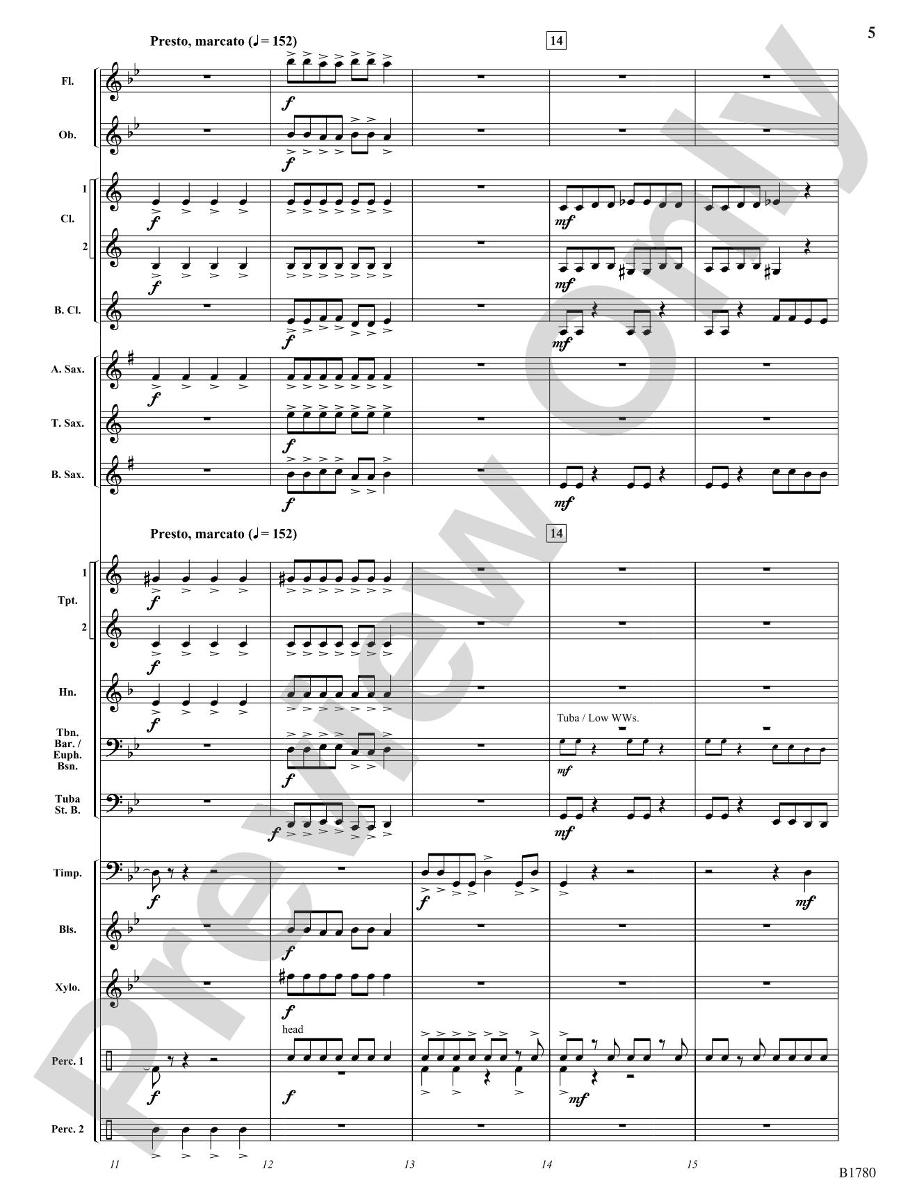 Thrill Ride: Concert Band Conductor Score & Parts