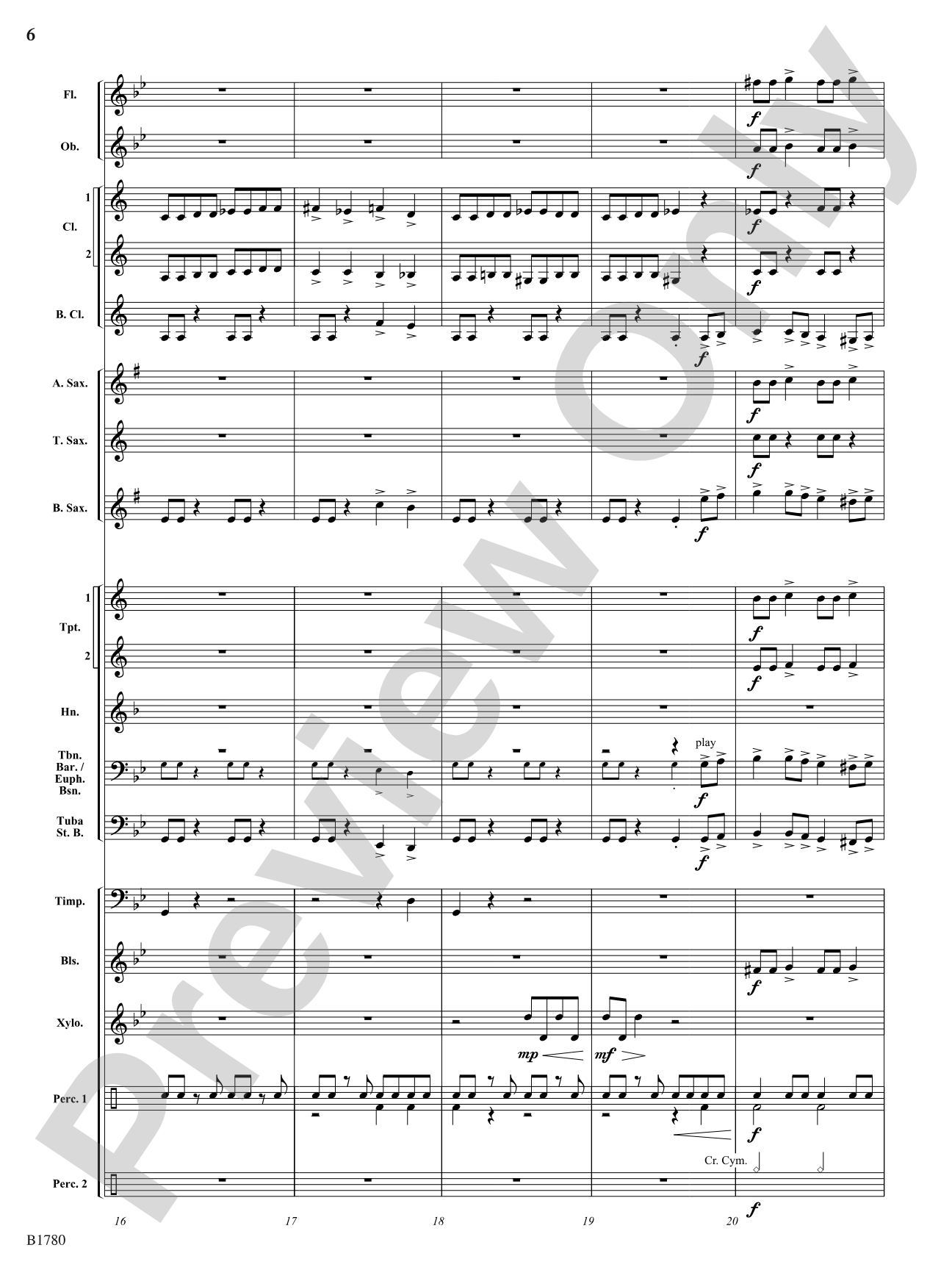 Thrill Ride: Concert Band Conductor Score & Parts