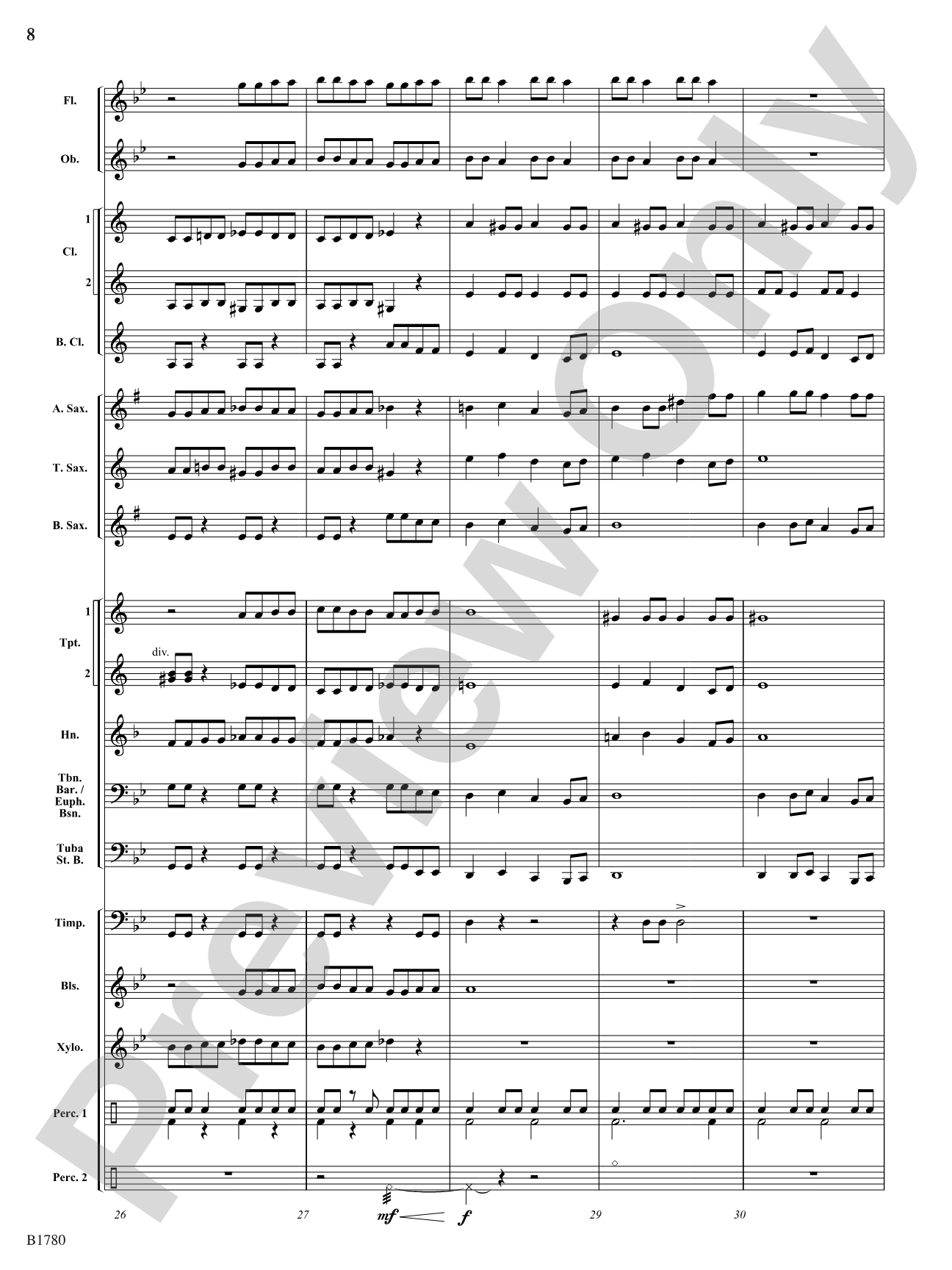 Thrill Ride: Concert Band Conductor Score & Parts