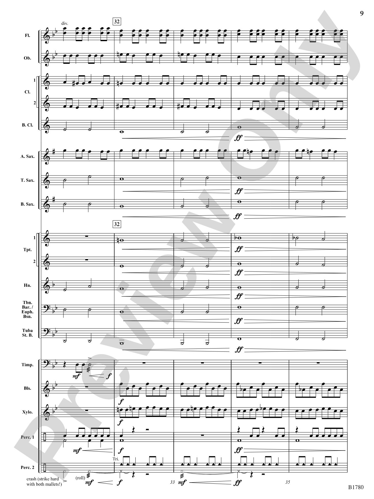 Thrill Ride: Concert Band Conductor Score & Parts