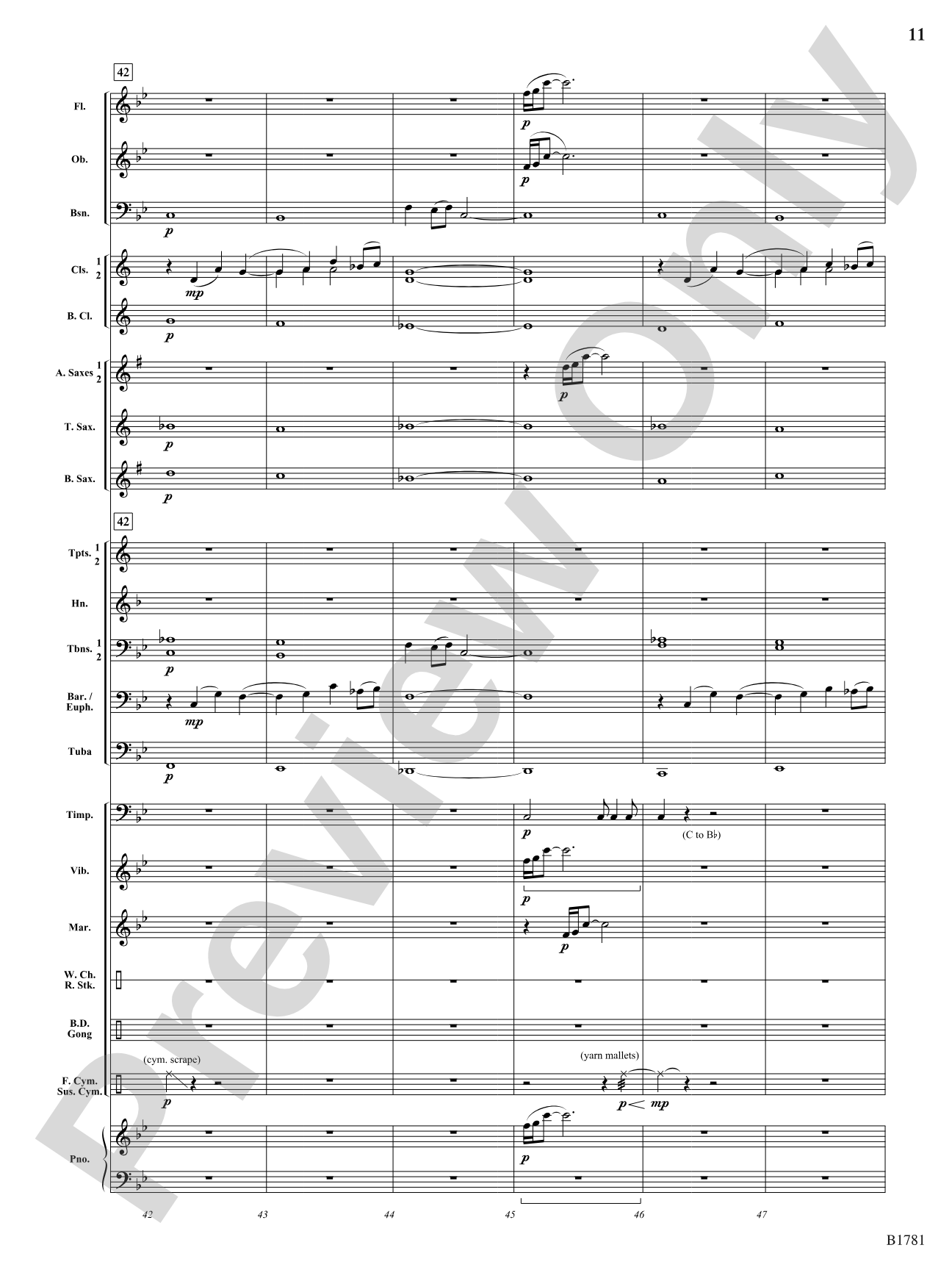 River Poem: Concert Band Conductor Score & Parts