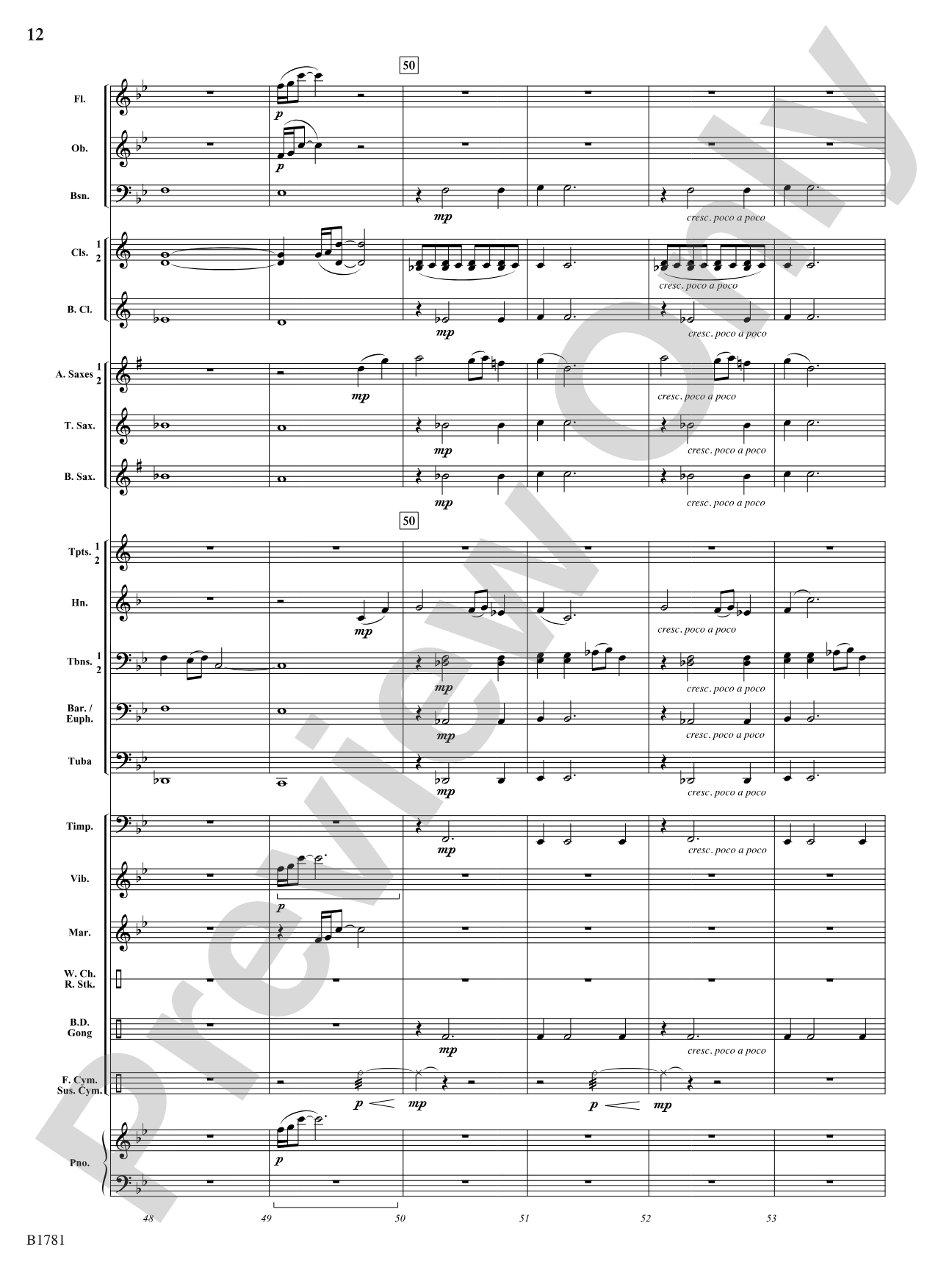 River Poem: Concert Band Conductor Score & Parts