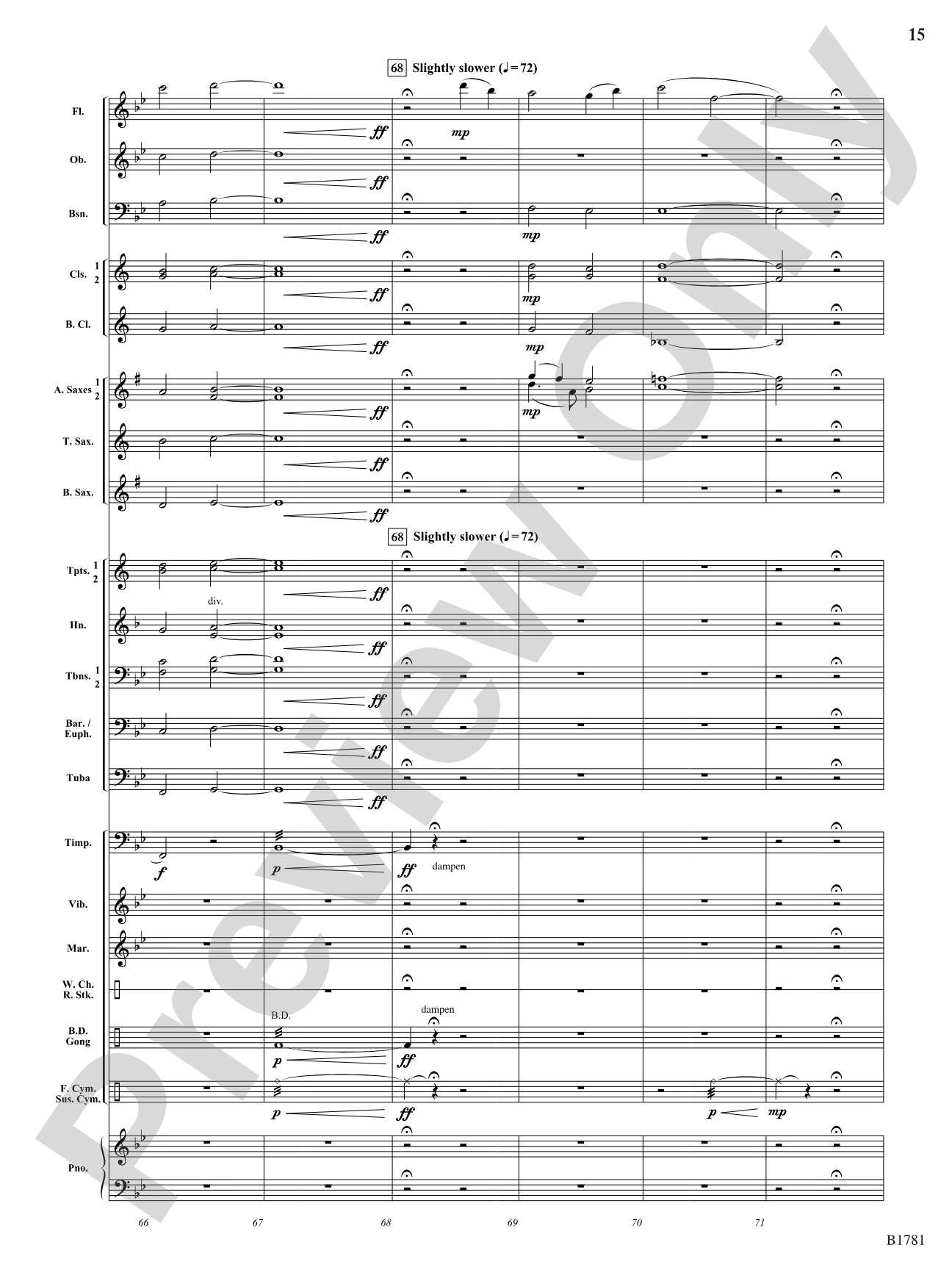 River Poem: Concert Band Conductor Score & Parts