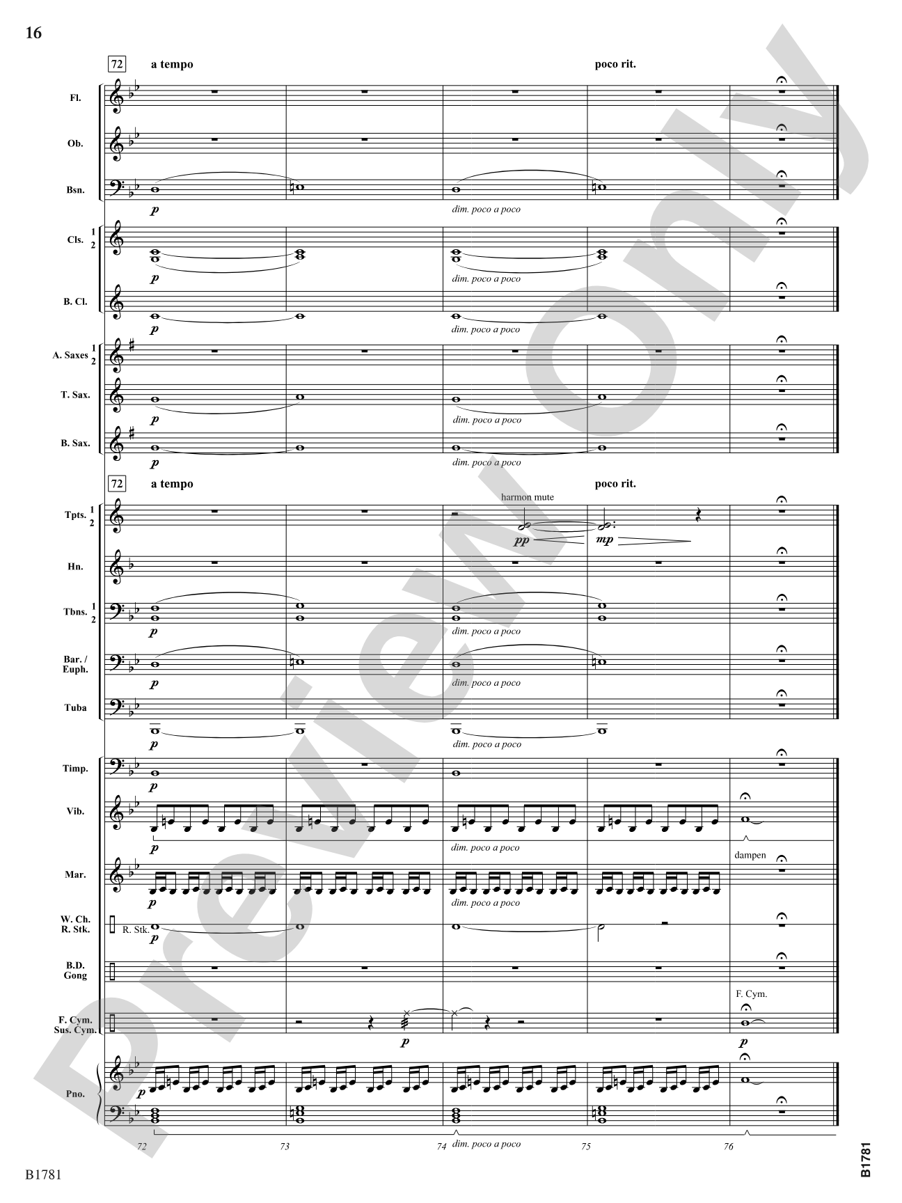 River Poem: Concert Band Conductor Score & Parts