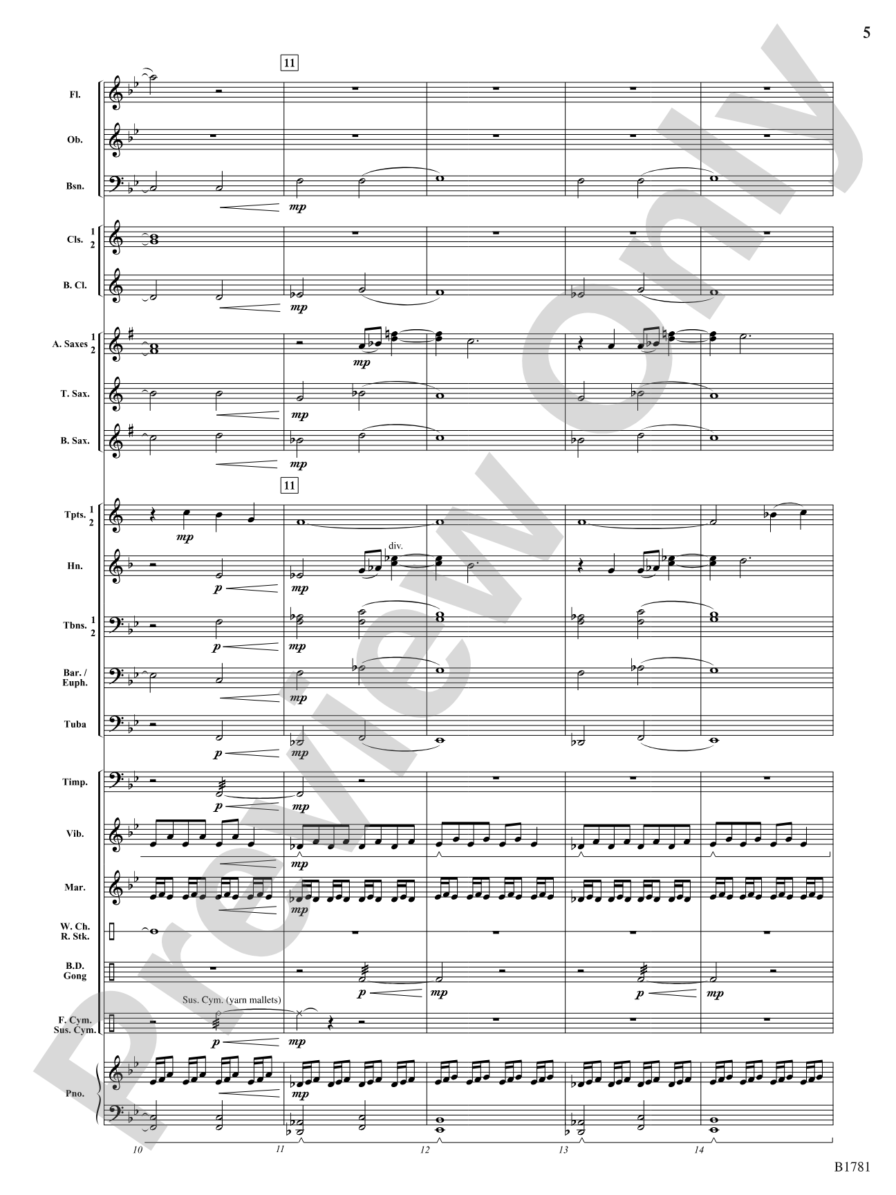 River Poem: Concert Band Conductor Score & Parts