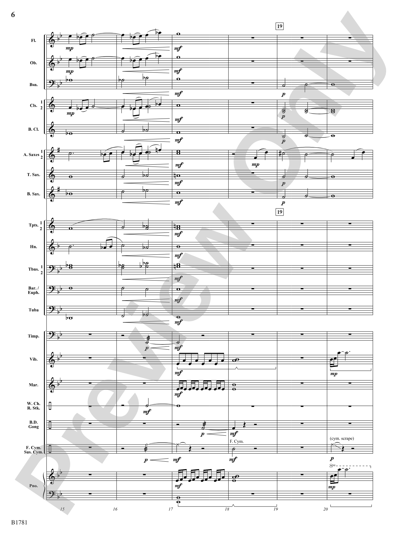 River Poem: Concert Band Conductor Score & Parts