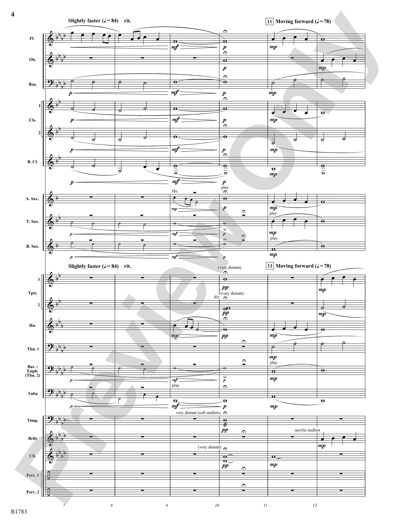 Where Words End...: Concert Band Conductor Score & Parts