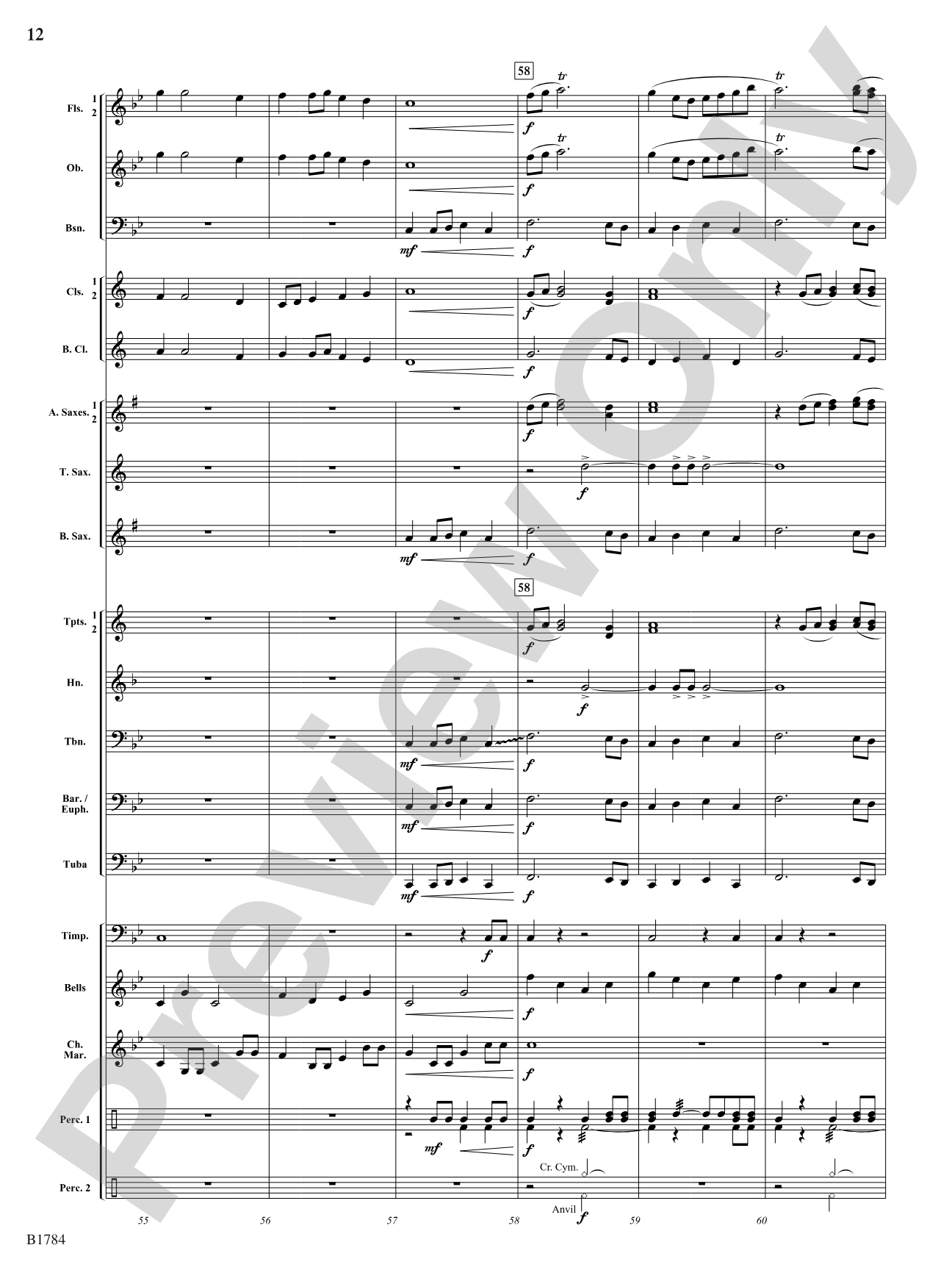 Hammer and Forge: Concert Band Conductor Score & Parts