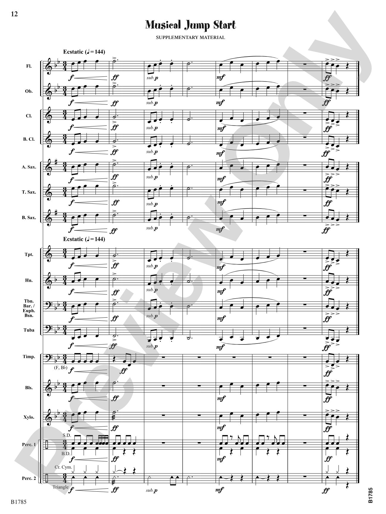 Furiant: Concert Band Conductor Score & Parts