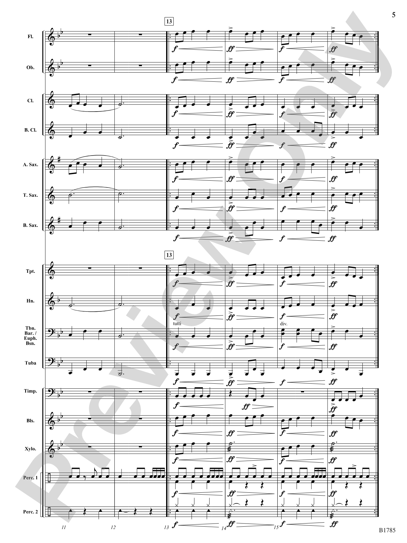 Furiant: Concert Band Conductor Score & Parts