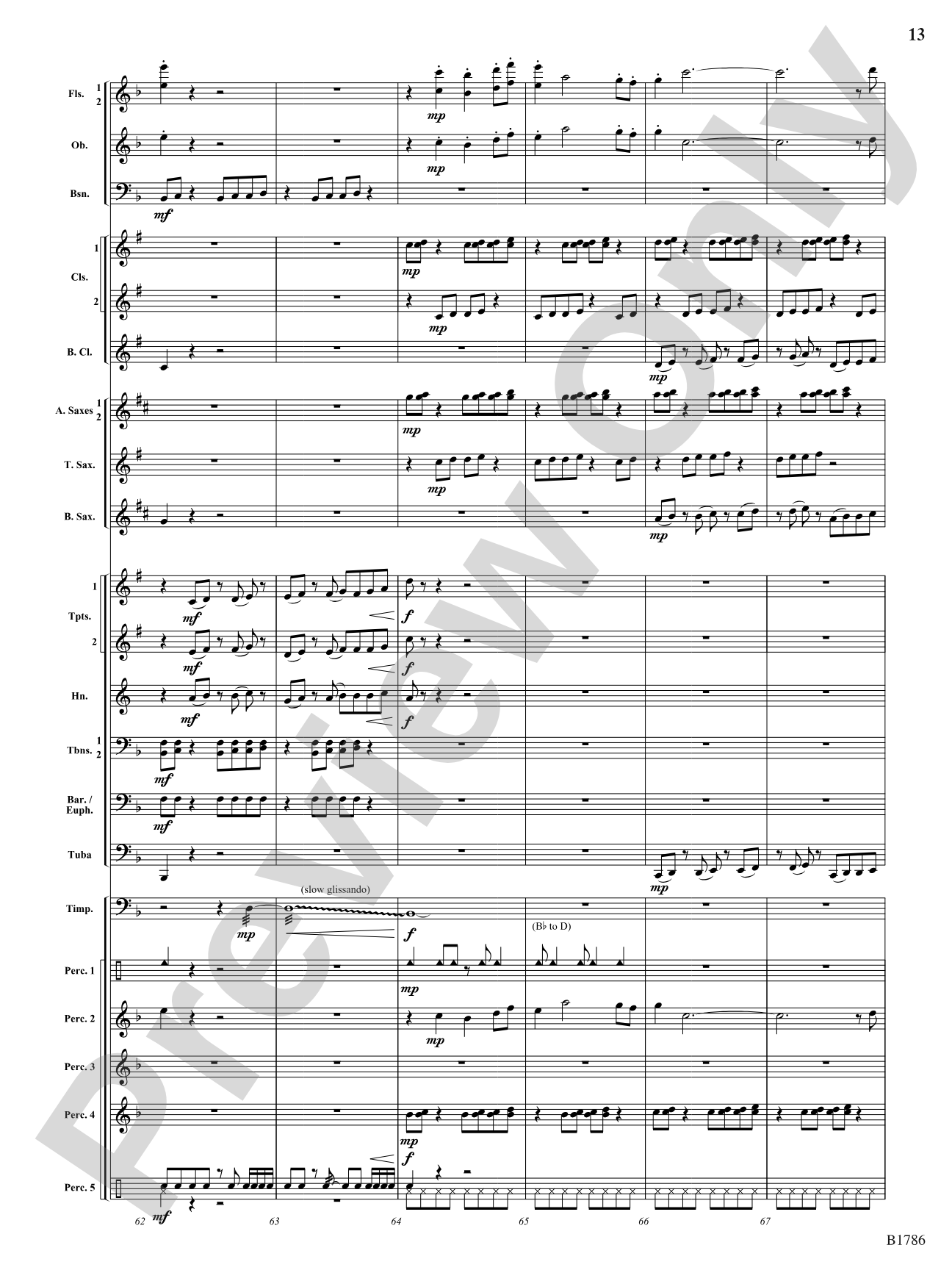 Switchbacks: Concert Band Conductor Score & Parts