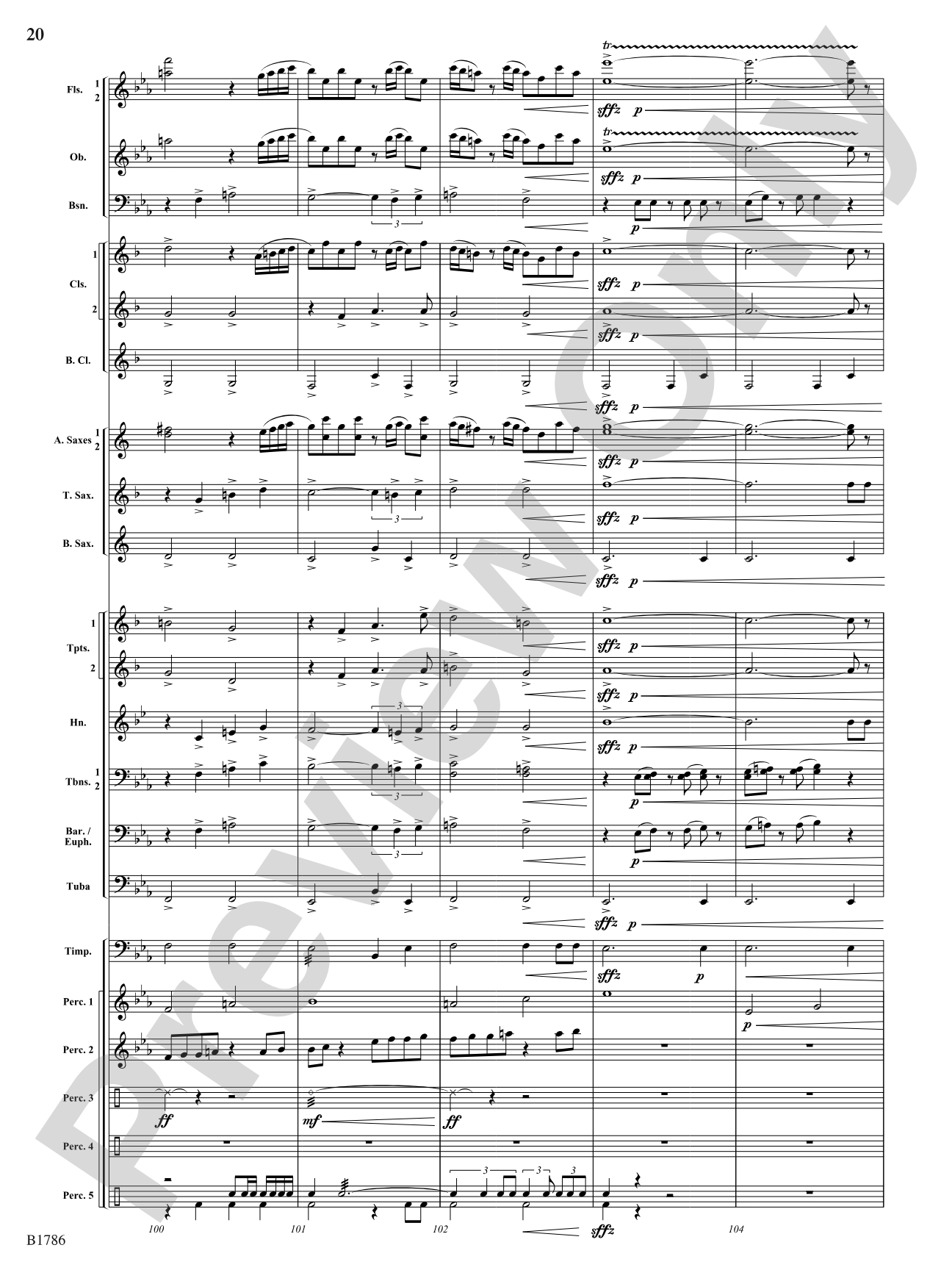 Switchbacks: Concert Band Conductor Score & Parts