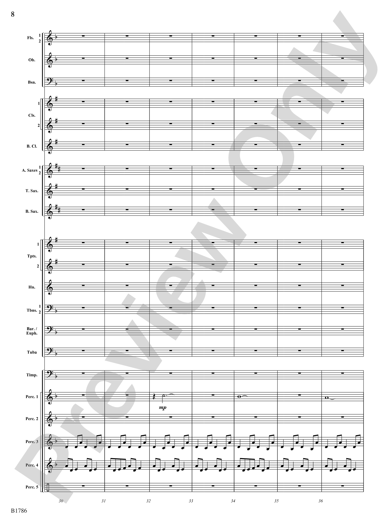 Switchbacks: Concert Band Conductor Score & Parts