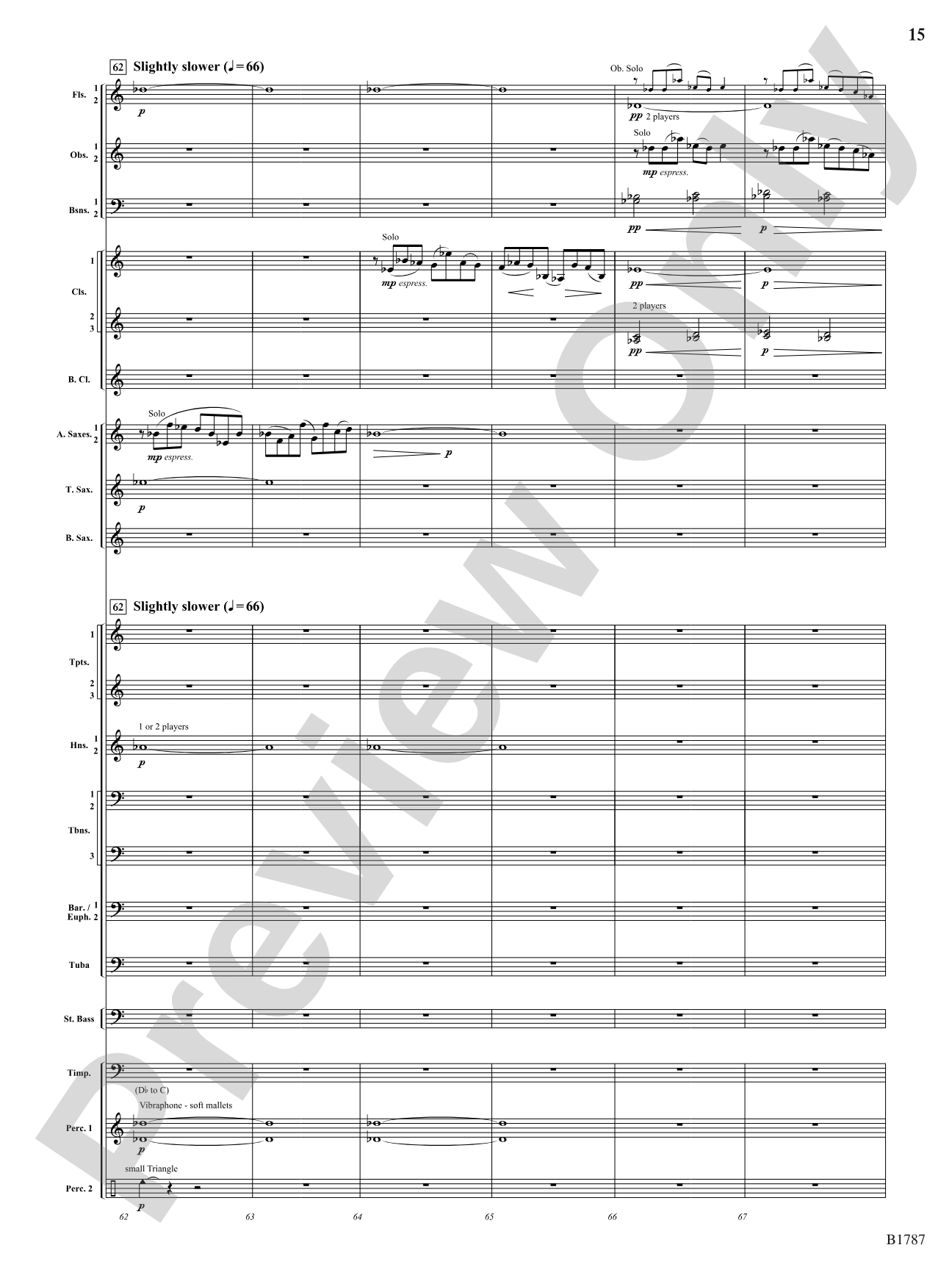 hung aloft the night: Concert Band Conductor Score & Parts