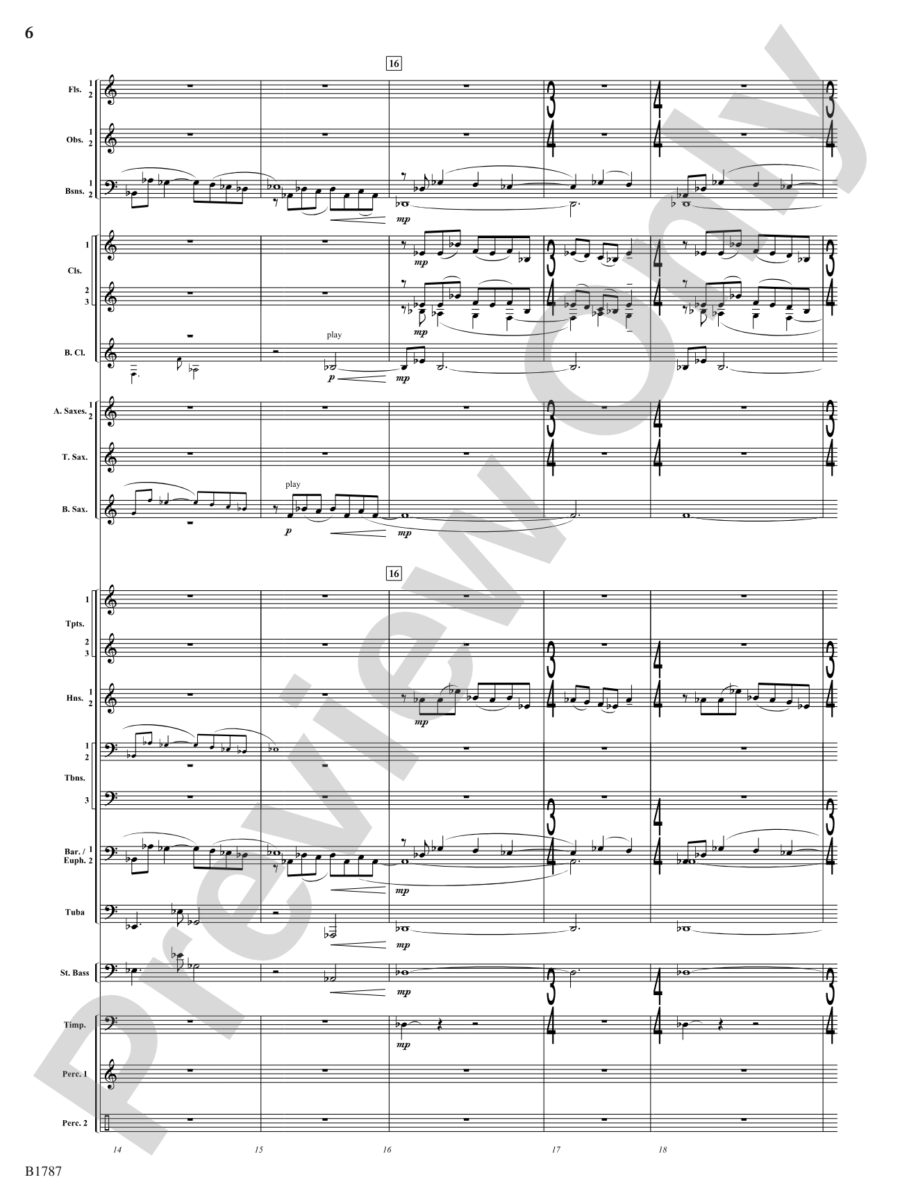 hung aloft the night: Concert Band Conductor Score & Parts
