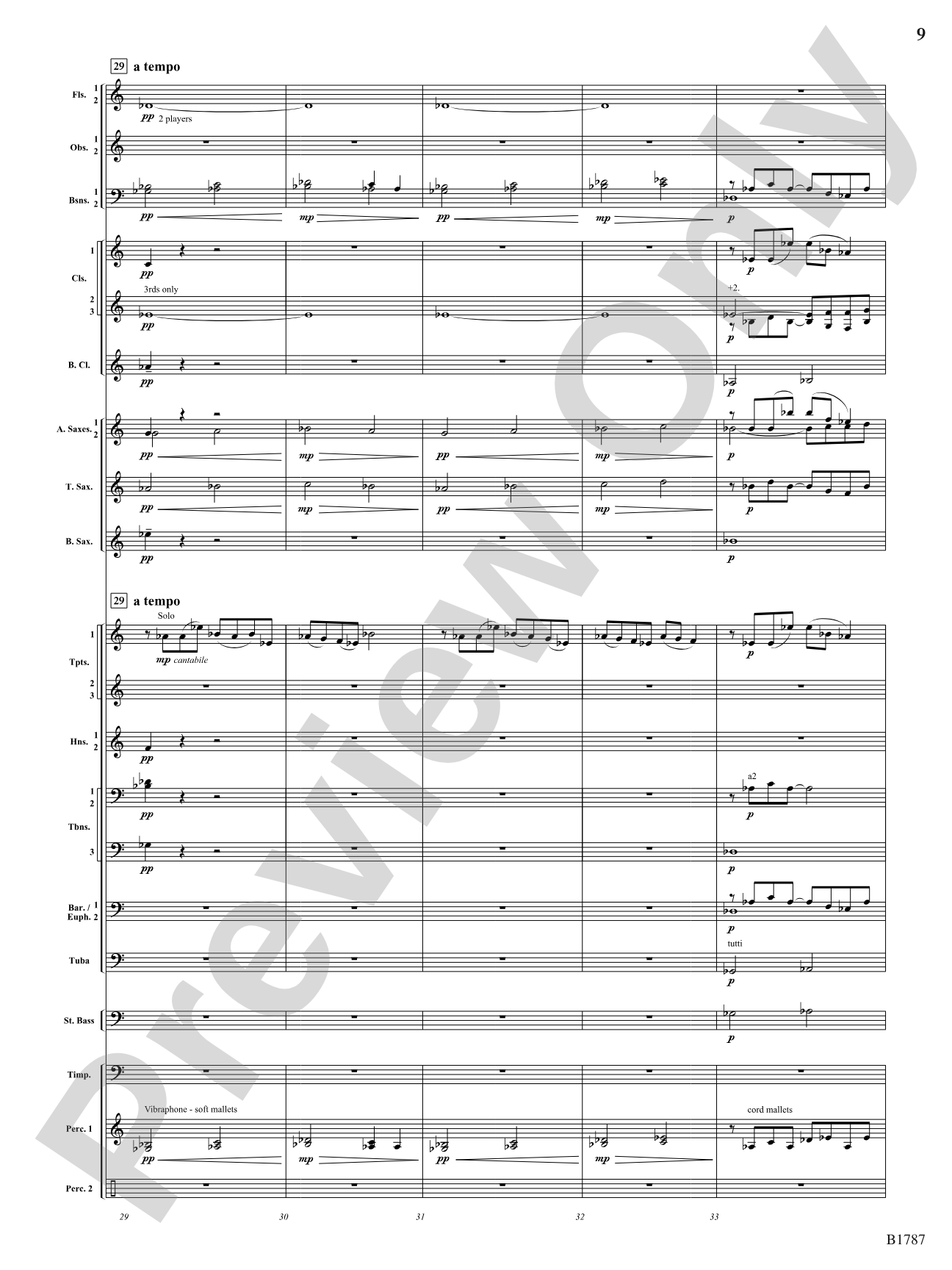 hung aloft the night: Concert Band Conductor Score & Parts