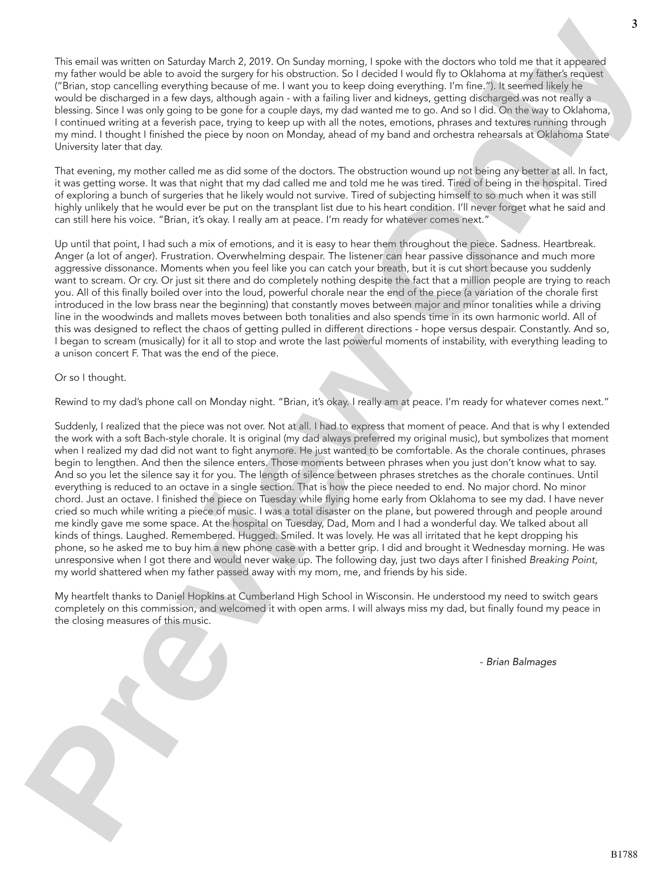 Breaking Point: Concert Band Conductor Score & Parts