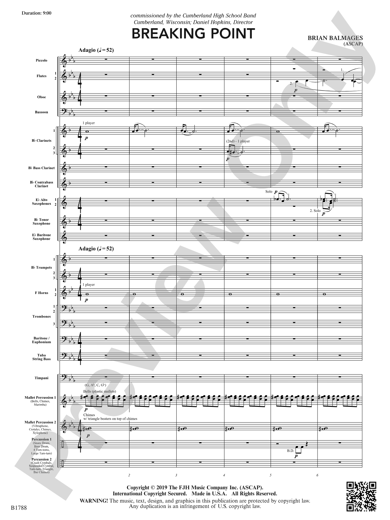 Breaking Point: Concert Band Conductor Score & Parts