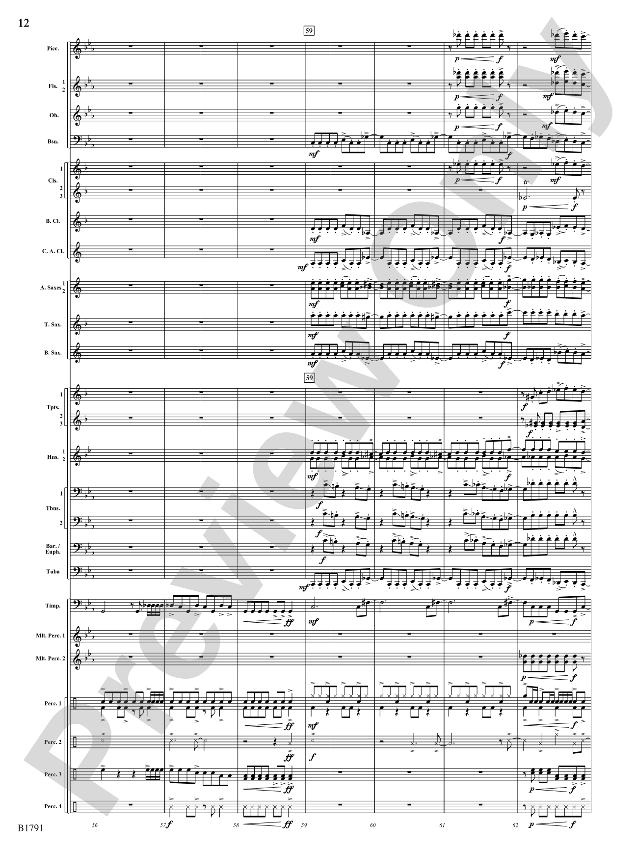 Thrash: Concert Band Conductor Score & Parts