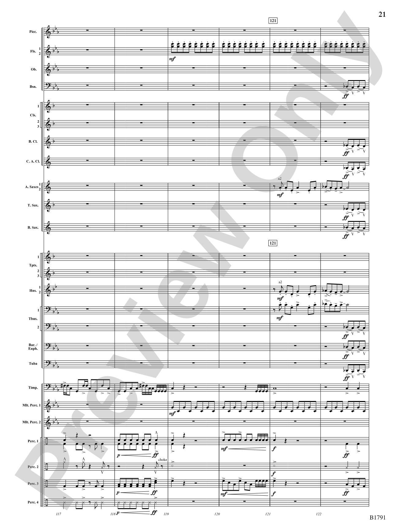 Thrash: Concert Band Conductor Score & Parts