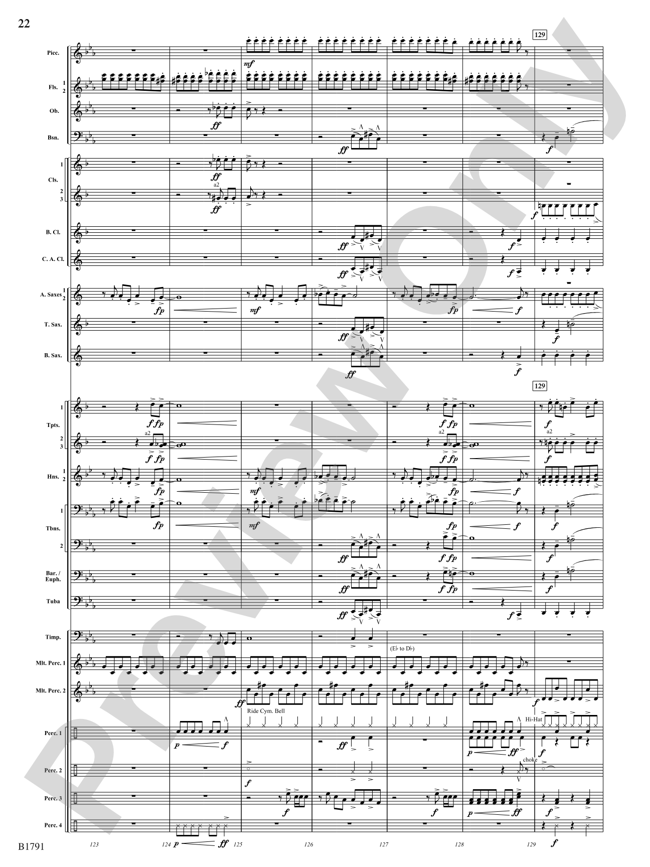 Thrash: Concert Band Conductor Score & Parts