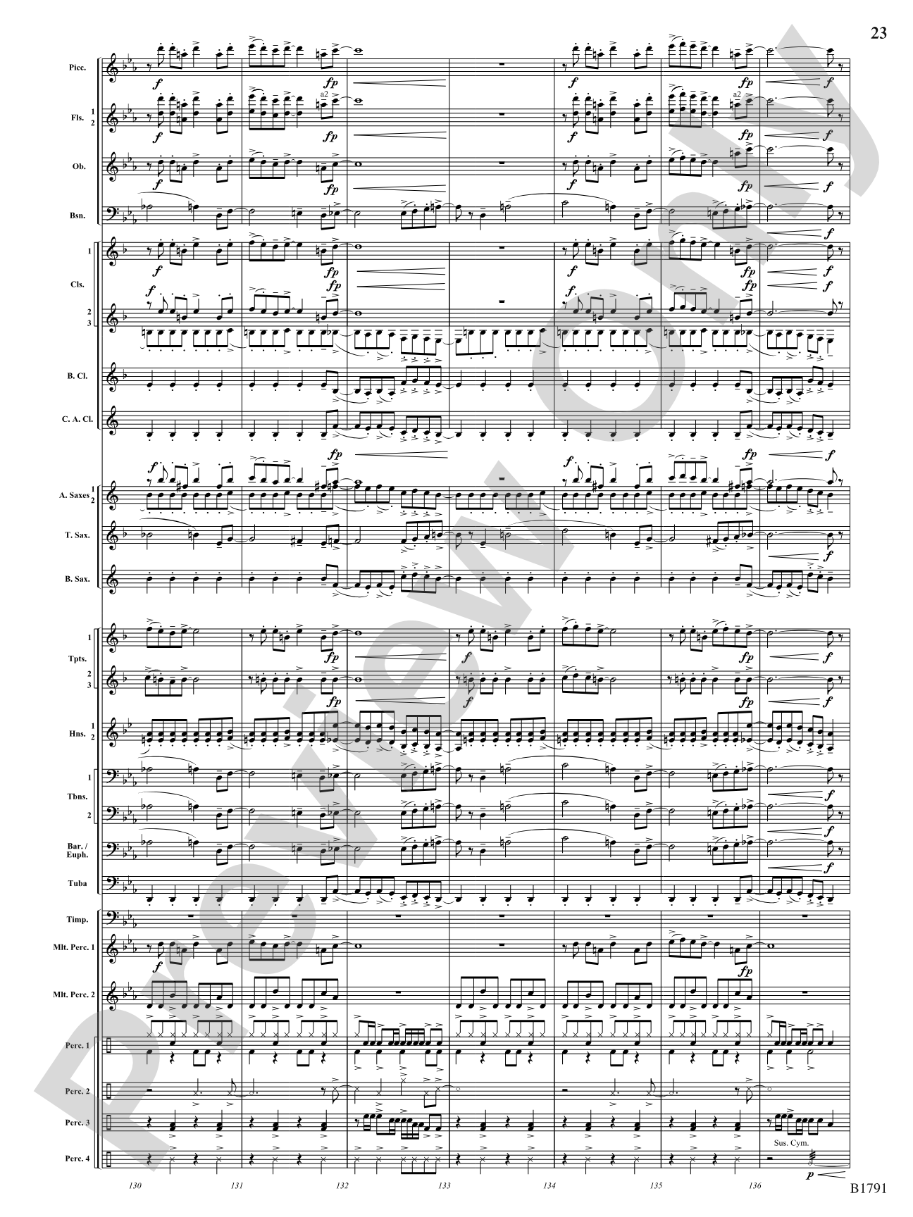 Thrash: Concert Band Conductor Score & Parts